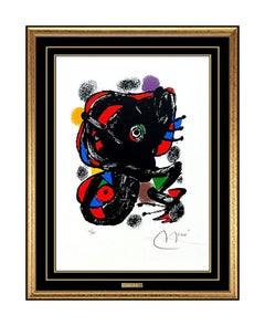 Joan Miro Original Color Lithograph Hand Signed XXe Siecle Modern Abstract Art
