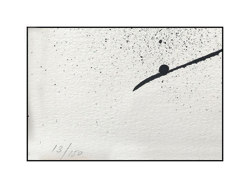 Joan Miro Original Color Lithograph Large Hand Signed Abstract Homenatge Prats 1