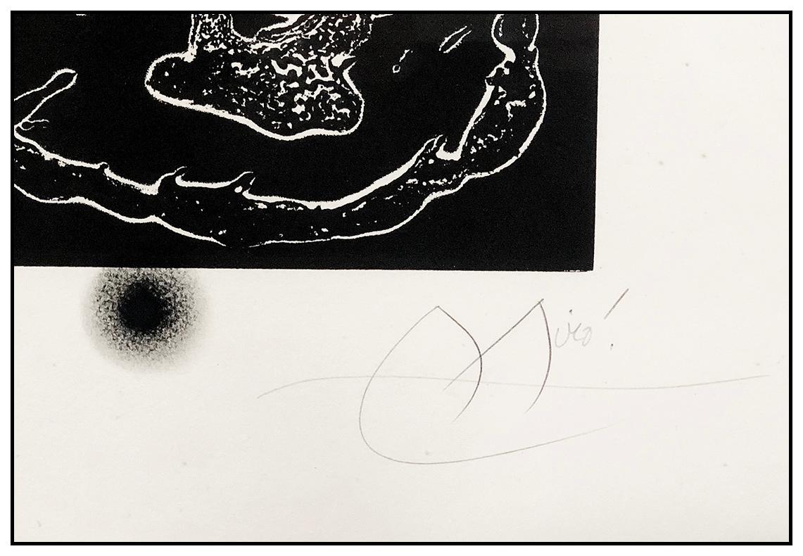 Joan Miro Authentic Hand Signed and Numbered Color Etching, Professionally Custom Framed and listed with the Submit Best Offer option
Accepting Offers Now:  Up for sale here we have an Extremely Rare and Large, Color Etching with Aquatint and