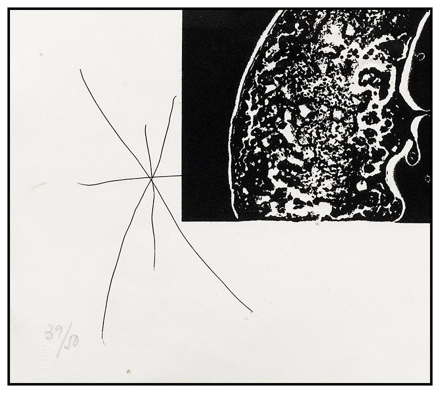 Joan Miro Original Espriu Aquatint Etching Hand Signed Modern Abstract Portrait For Sale 1