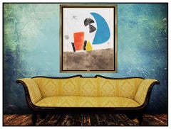 Joan Miro Original Espriu Etching Carborundum Hand Signed Landscape Modern Art