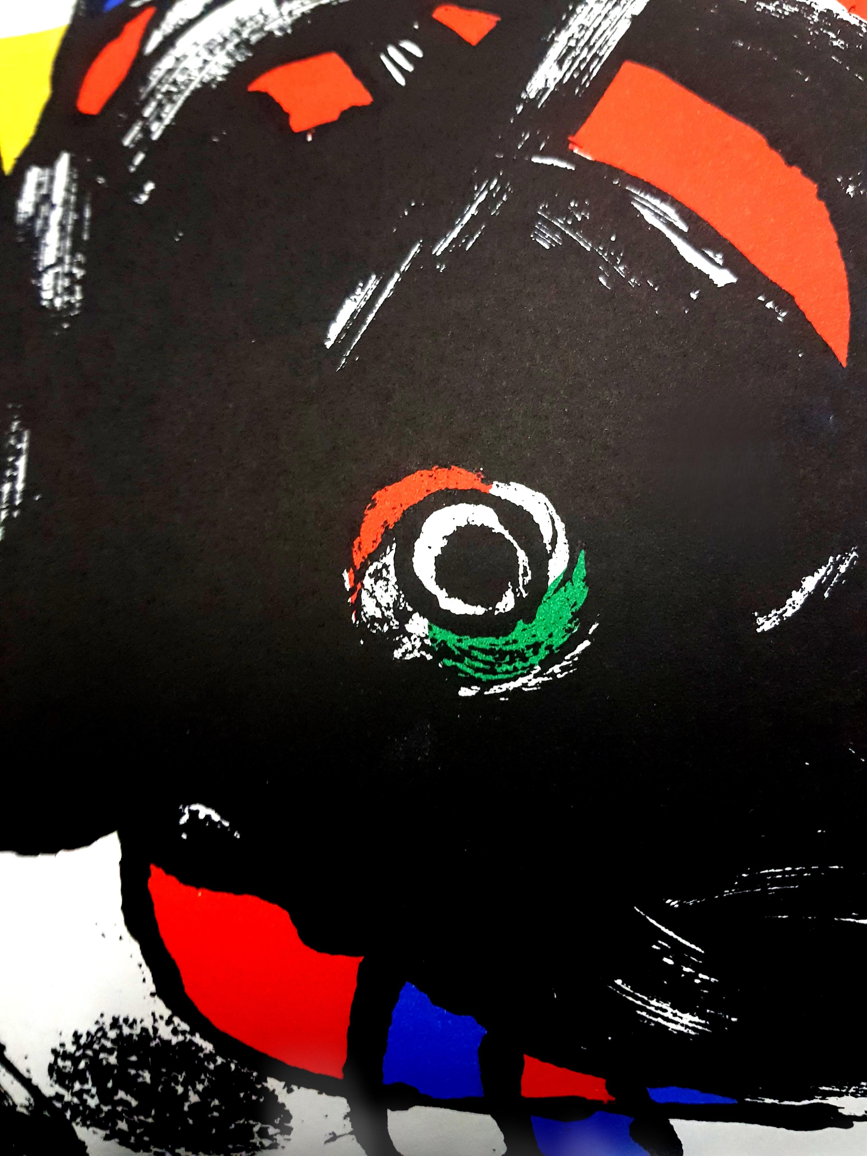 Joan Miro - Lithographie d'origine - Géométrique abstrait Print par Joan Miró