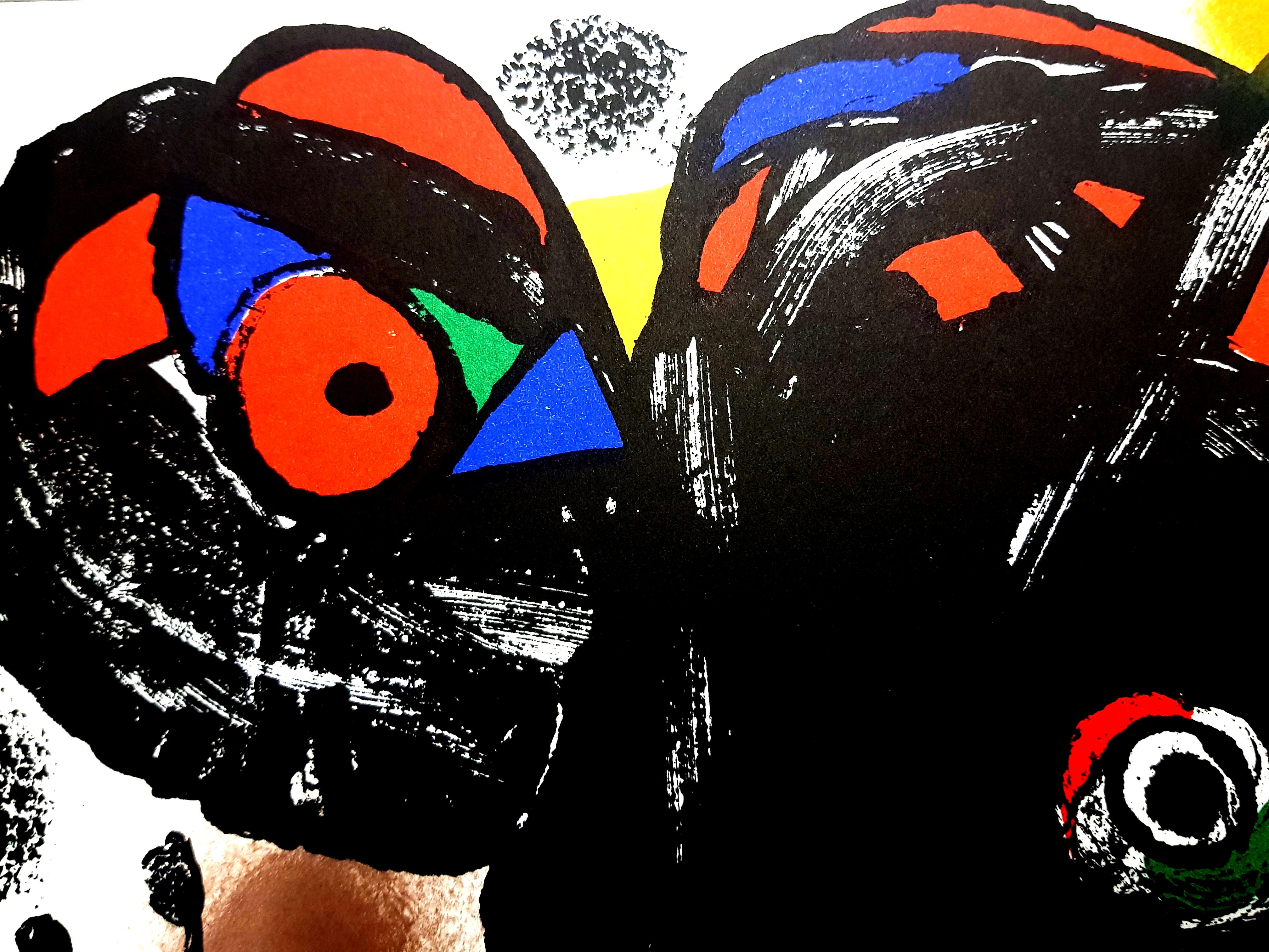 Joan Miro - Lithographie originale
1976
Dimensions : 32 x 25 cm
Revue XXe Siècle 
Référence : Mourlot 1106
Edition : Cahiers d'art publiés sous la direction de G. di San Lazzaro.
Non signé et non numéroté tel que publié