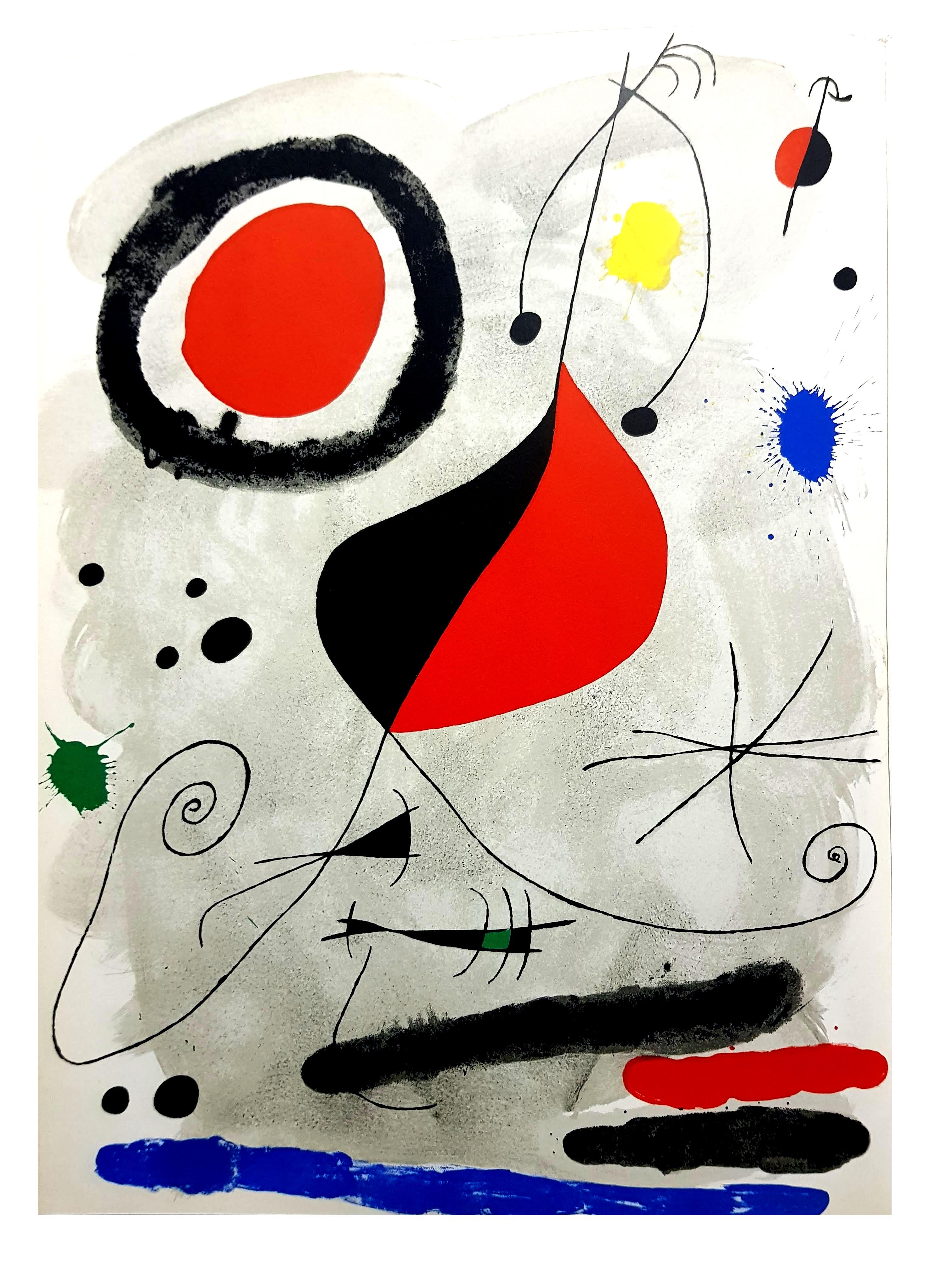 Miro -  Original Lithograph
1964
Dimensions: 38 x 28 cm
DLM No. 148, 1964 
Edition: Foundation Maeght at Saint Paul 
Edition size unknown
Unsigned, as issued

Biography

Joan Miró i Ferrà (April 20,1893 – December 25,1983) was a world renowned