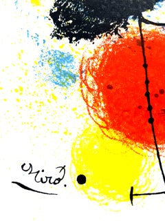 Joan Miro - Original Lithograph - Frontispiece for "Prints from Mourlot Press"