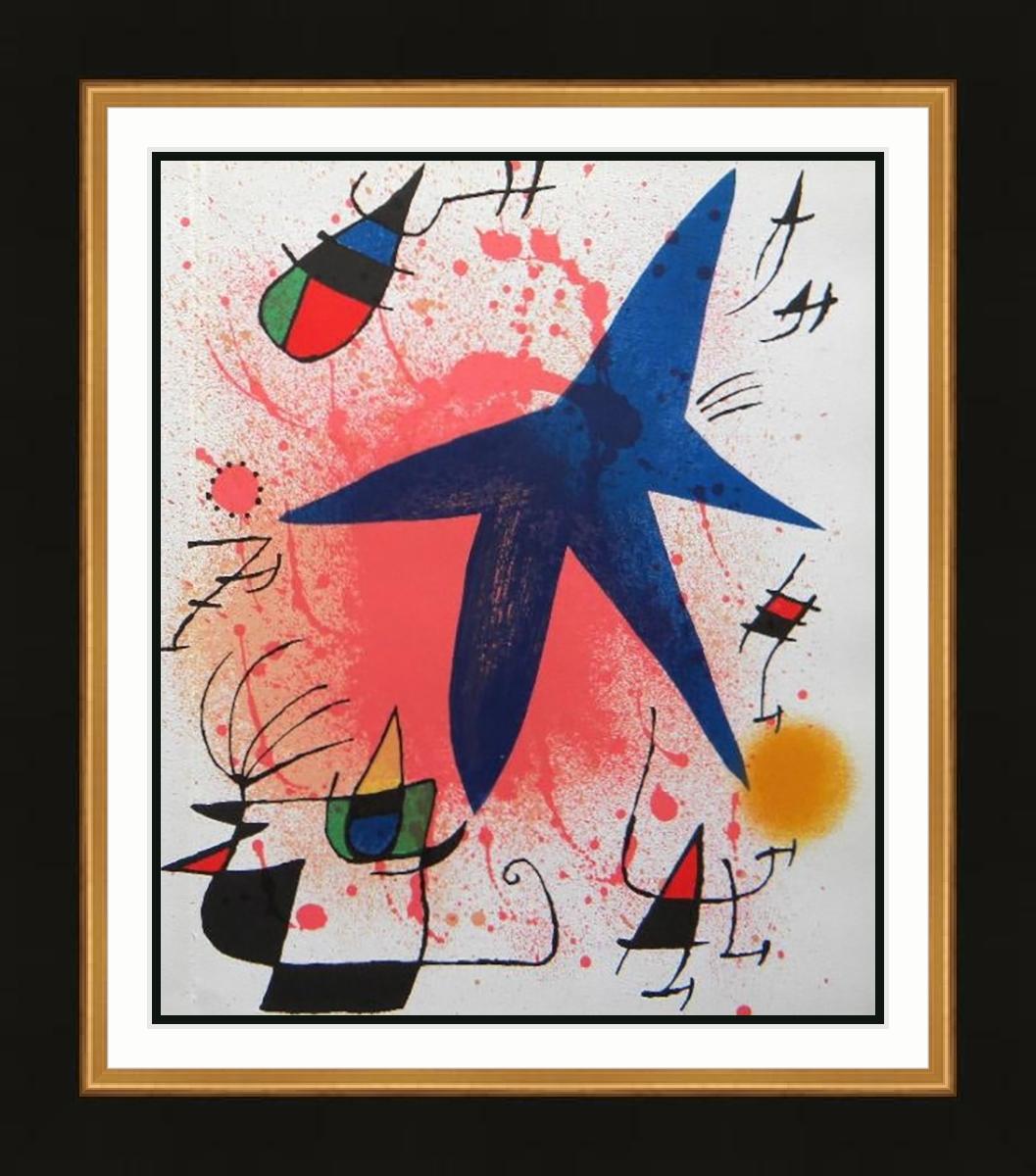 Joan Miró Abstract Print - JOAN MIRO ORIGINAL LITHOGRAPH I 1972