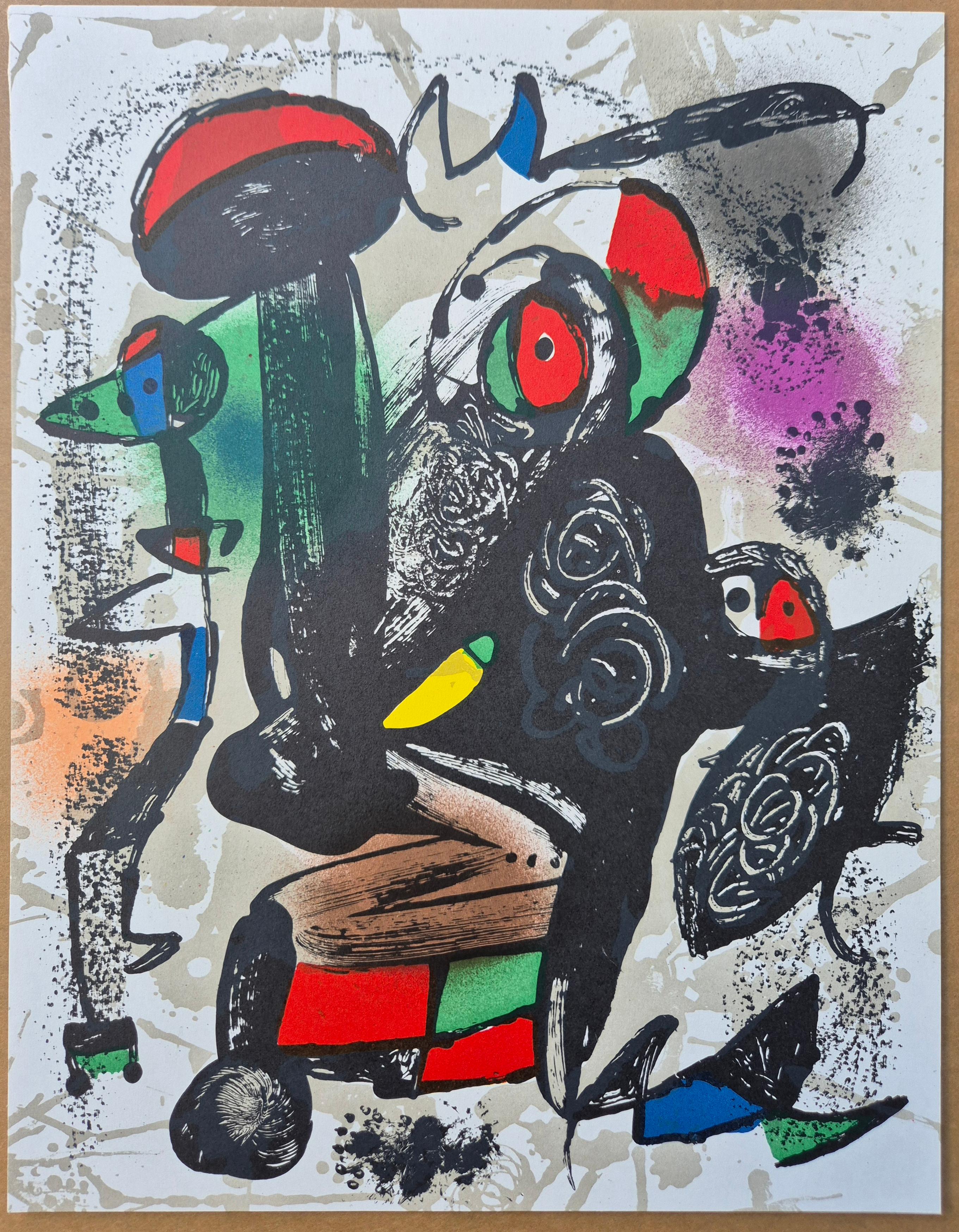 Joan Miró
Litografía original III, 1981
Litografía en color
Tamaño: 32 x 25 cm
Catálogo razonado: Cramer 177, Der Lithograph IV, 1969-1972
Editorial: Maeght Editeur, París, Francia
Verso: Anotado tipográficamente: 'Joan Miró - Litografía original