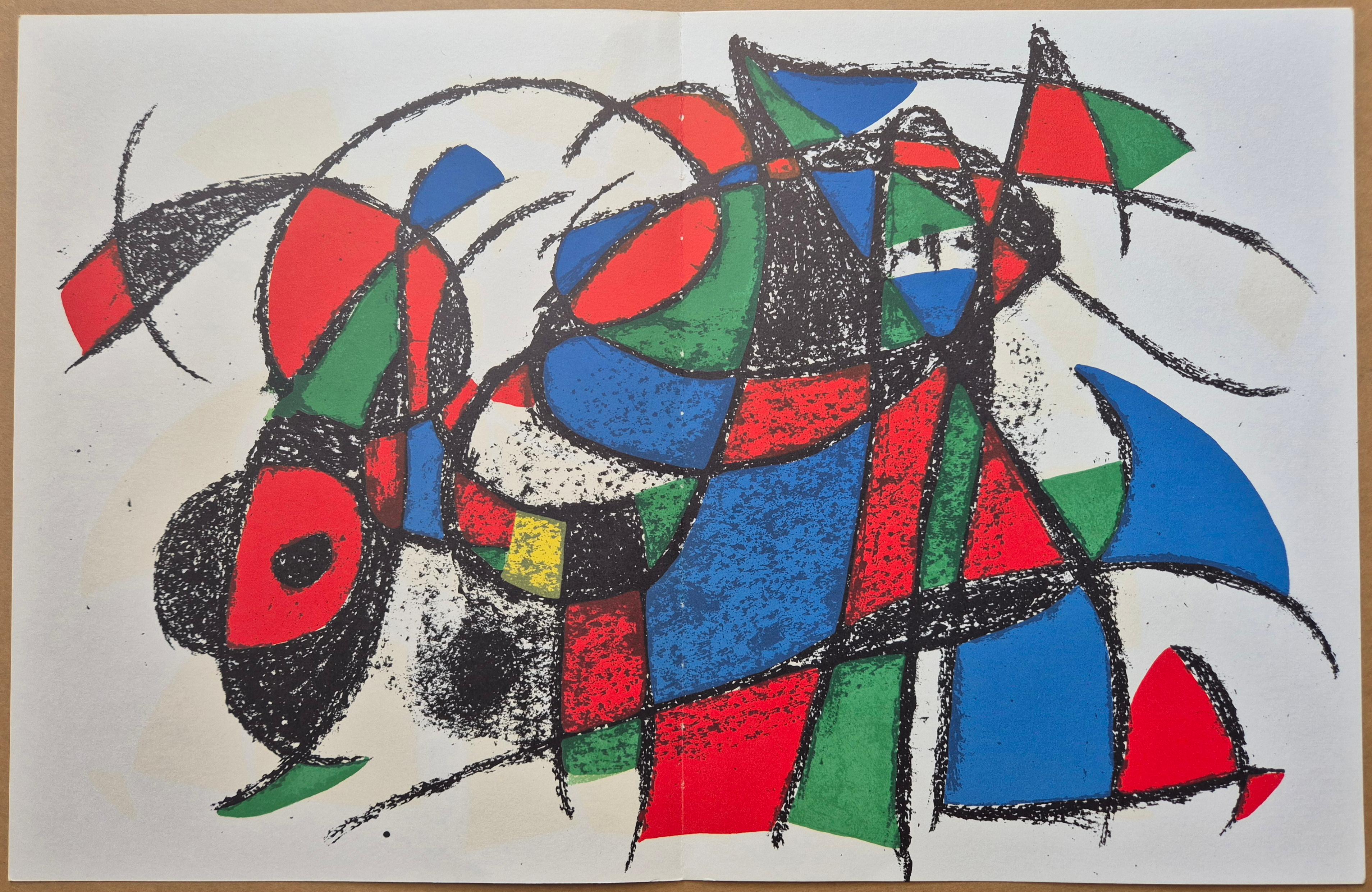 Joan Miró
Original Lithograph III & IV from Joan Miro Lithograph II, 1975
Color Lithograph
Size: 32 x 50 cm
Folded as issued
Catalogue Raisonné: Cramer 177, Der Lithograph II, 1969-1972
Publisher: Maeght Editeur, Paris, France
Verso: Typographically
