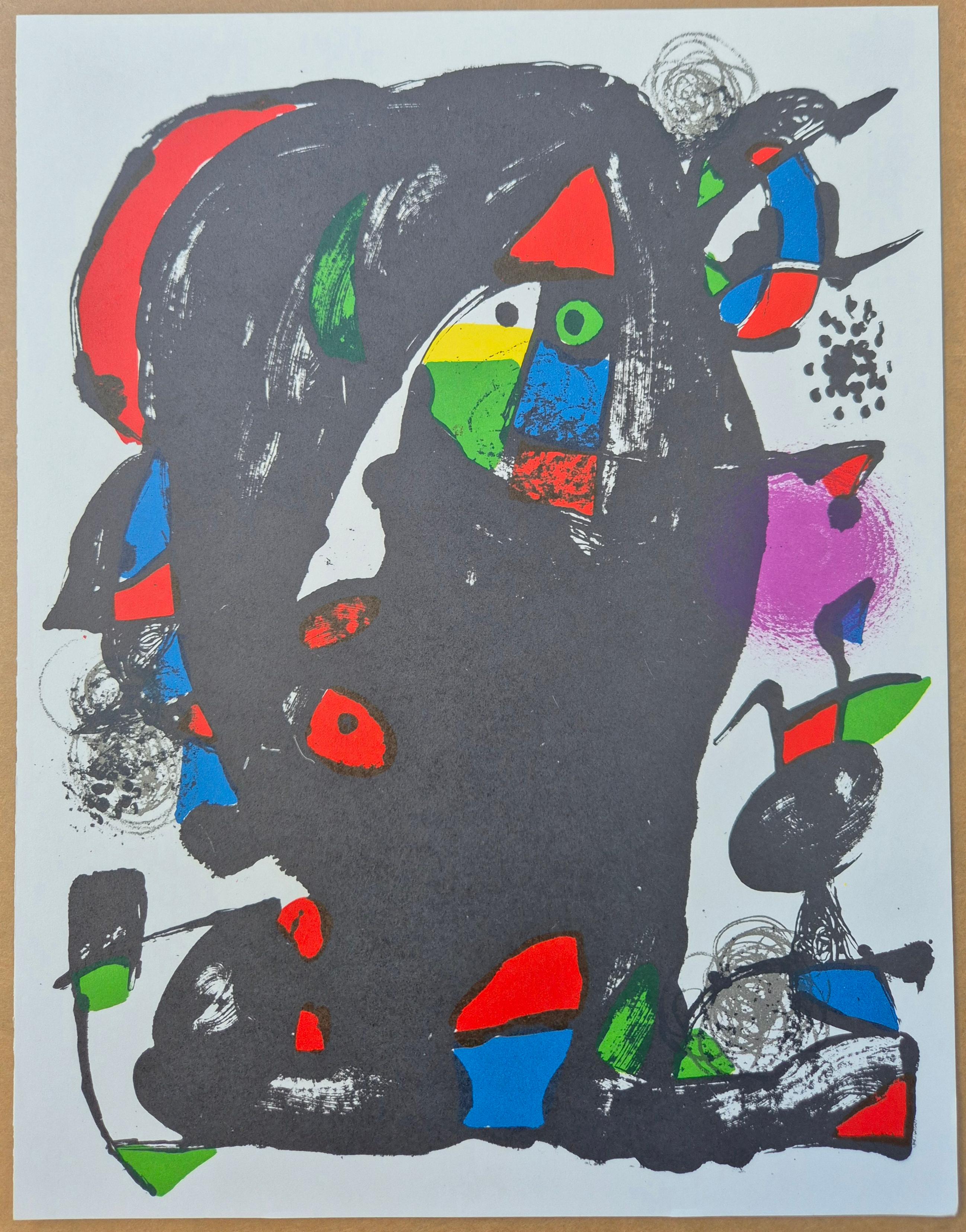 Joan Miró
Litografía original IV, 1981
Litografía en color
Tamaño: 32 x 25 cm
Catálogo razonado: Cramer 177, Der Lithograph IV, 1969-1972
Editorial: Maeght Editeur, París, Francia
Verso: Anotado tipográficamente: 'Joan Miró - Litografía original