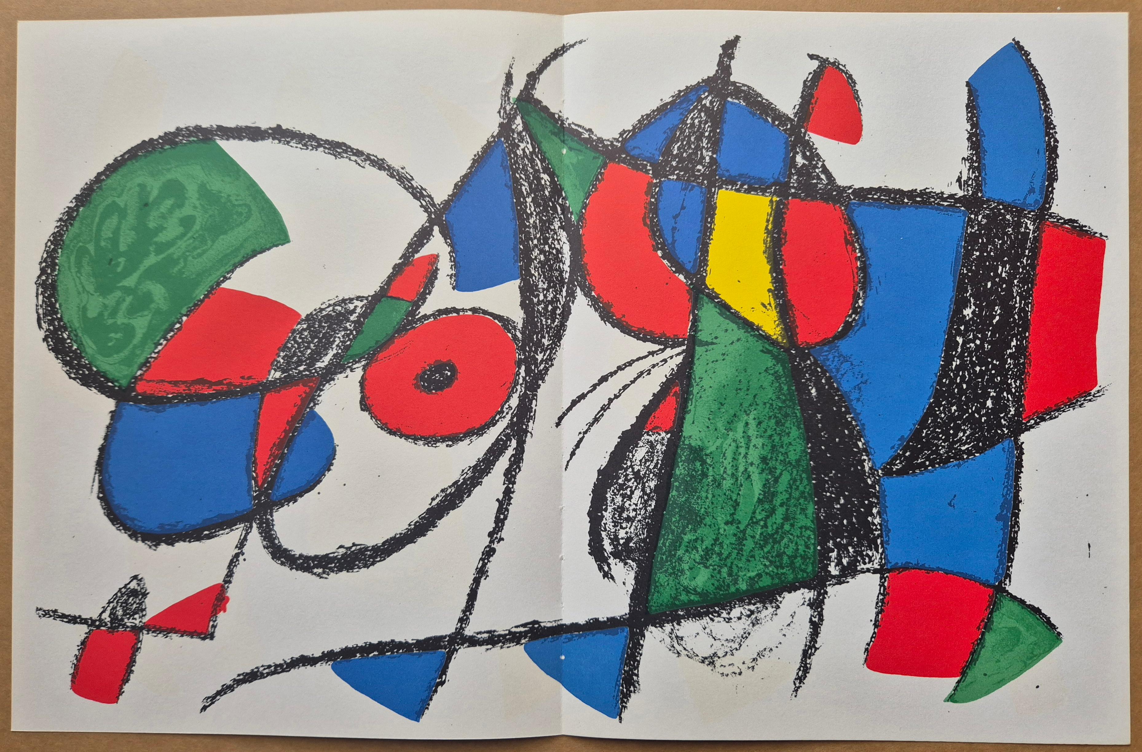Joan Miró
Original Lithograph VIII from Joan Miro Lithograph II, 1975
Color Lithograph
Size: 32 x 50 cm
Folded as issued
Catalogue Raisonné: Cramer 177, Der Lithograph II, 1969-1972
Publisher: Maeght Editeur, Paris, France
Verso: Typographically