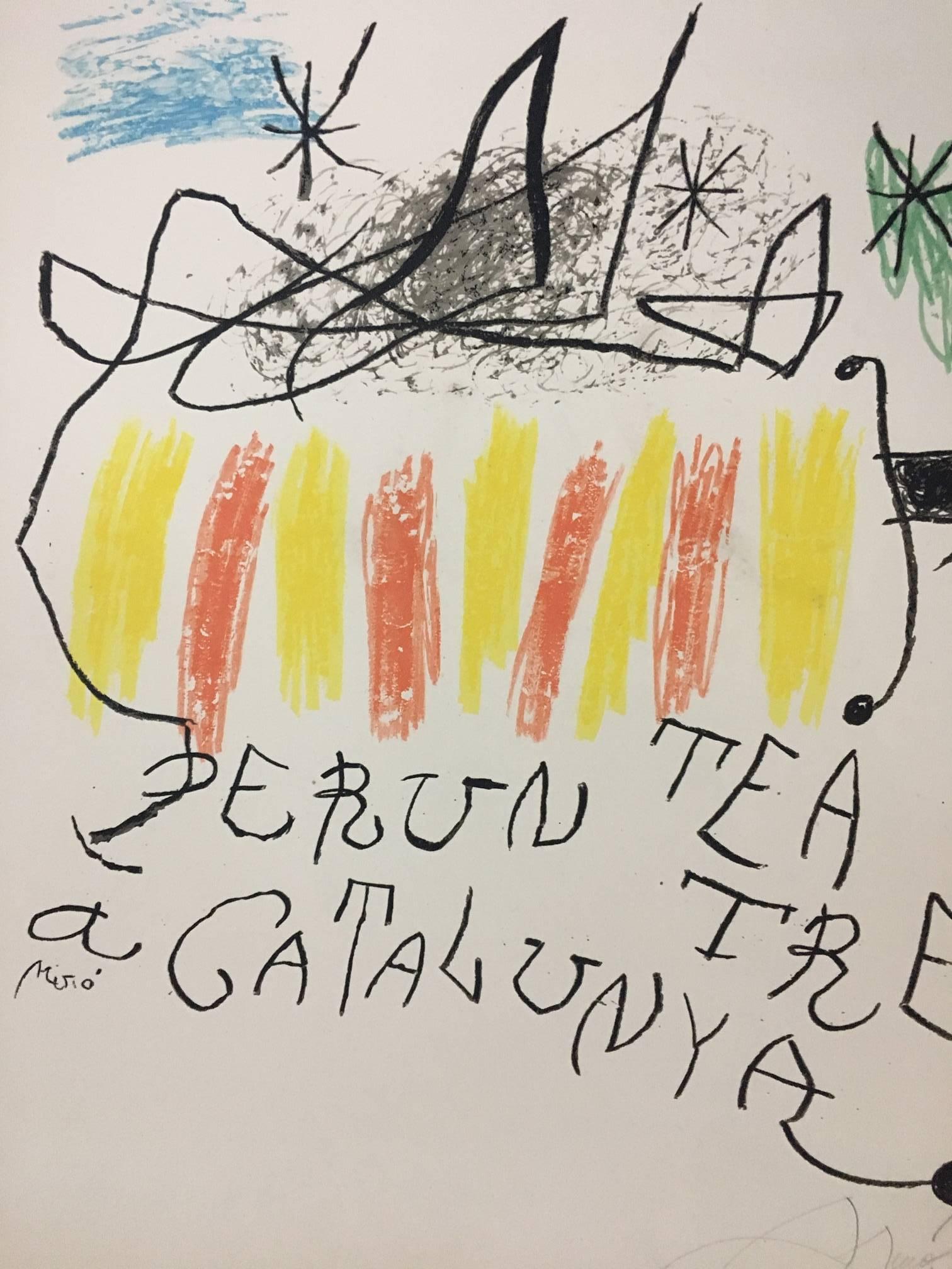 Joan Miro  Original lithography limited edition painting 4