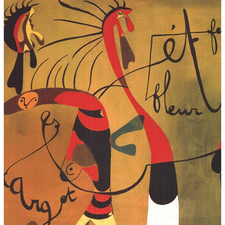 Joan Miro „Malerei (Escargot femme fleur etoile)“ 2010- Offset-Lithographie im Angebot 1