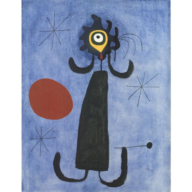 This high-quality reproduction of Joan Miró's 