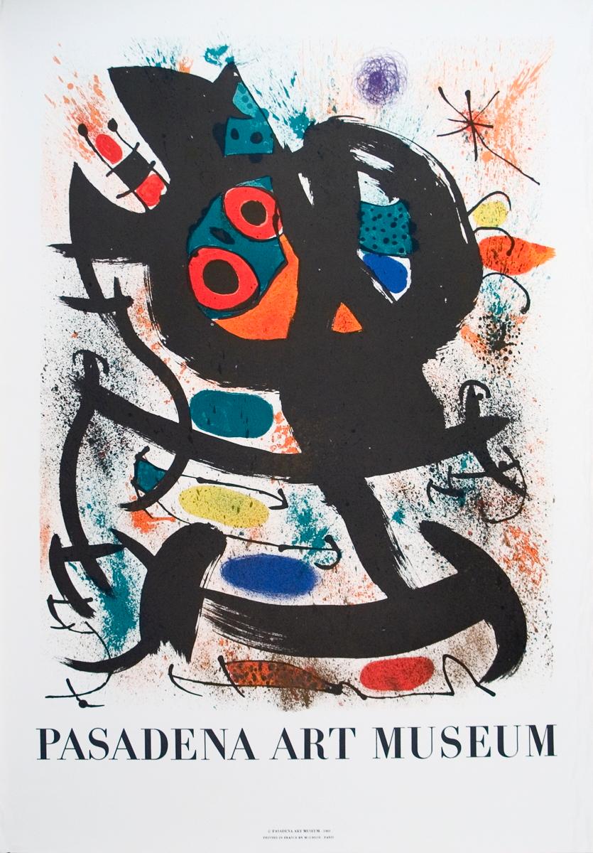 Joan Miró Abstract Print - Joan Miro 'Pasadena Art Museum Exhibition' 1969- Original Poster