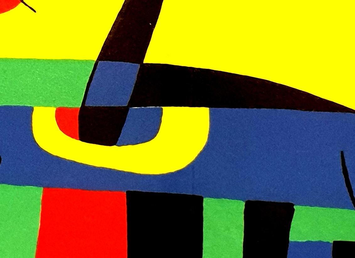 Joan Miro - Plumes de paon - Lithographie originale 1