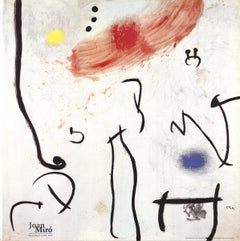 Joan Miro „Personnages, Ocells“ 1995- Offset-Lithographie von Joan Miro