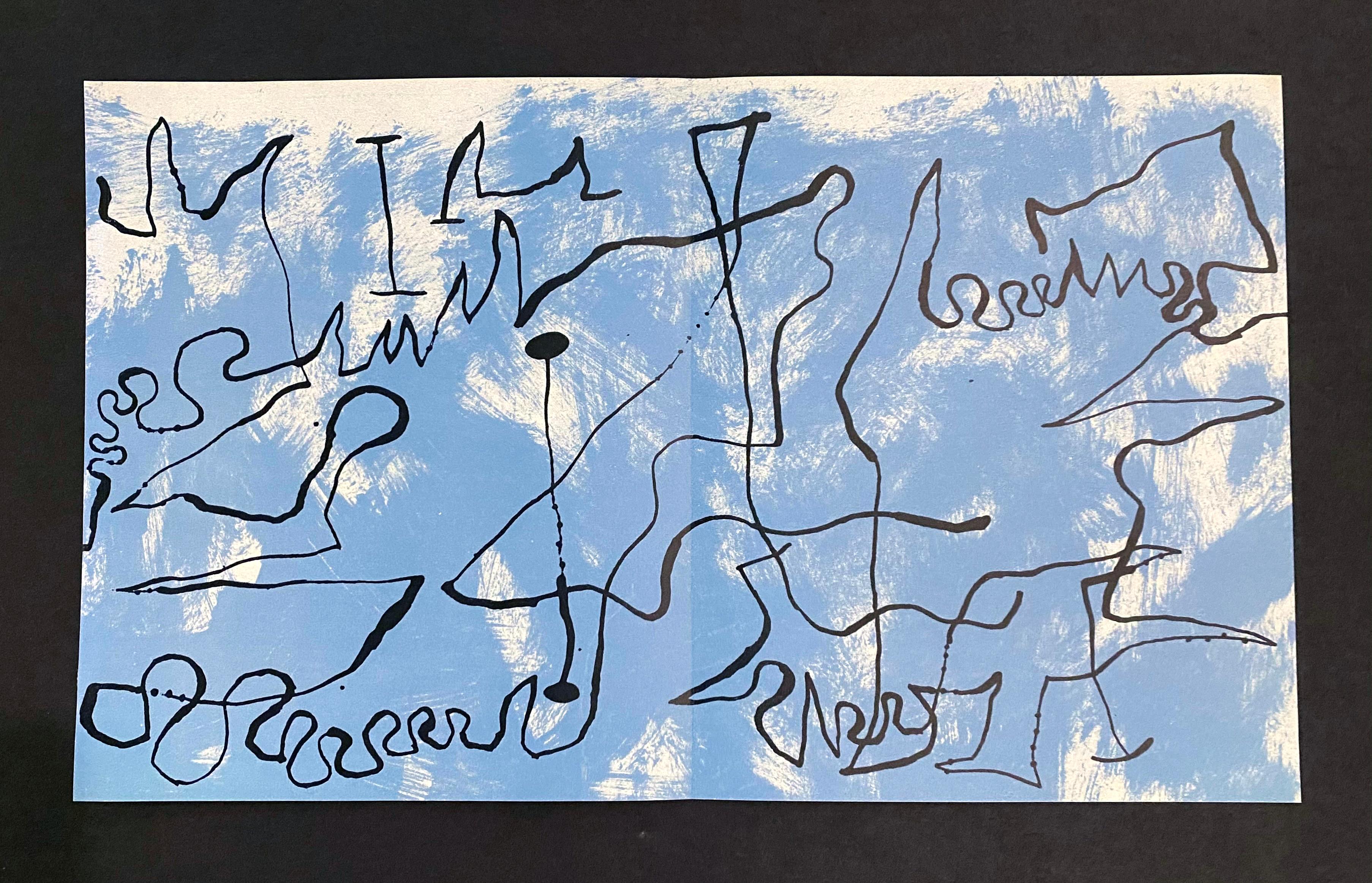 Joan Miro (Plate 3) - Abstract Print by Joan Miró