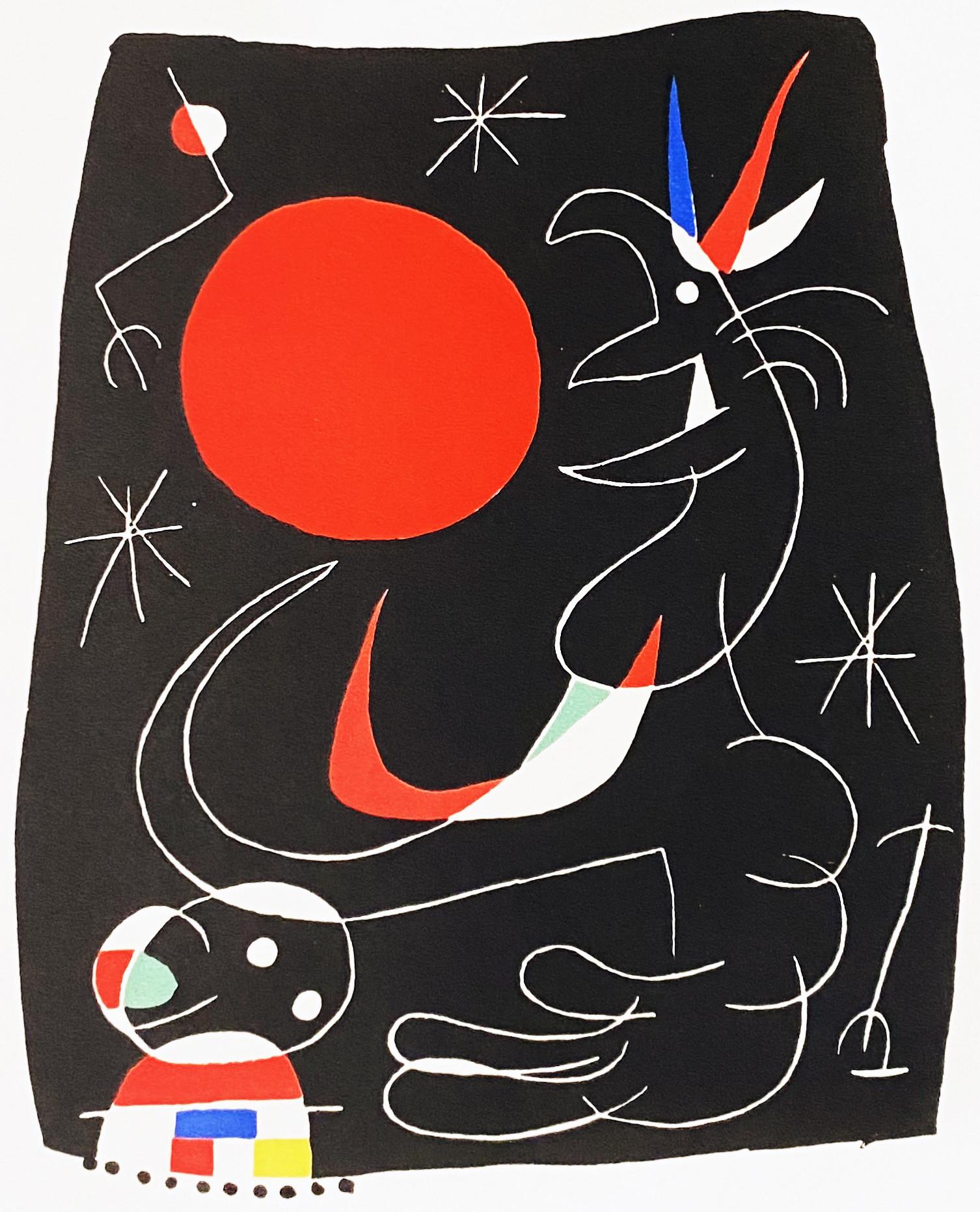 Joan Miro (Plate 4) - Abstract Print by Joan Miró