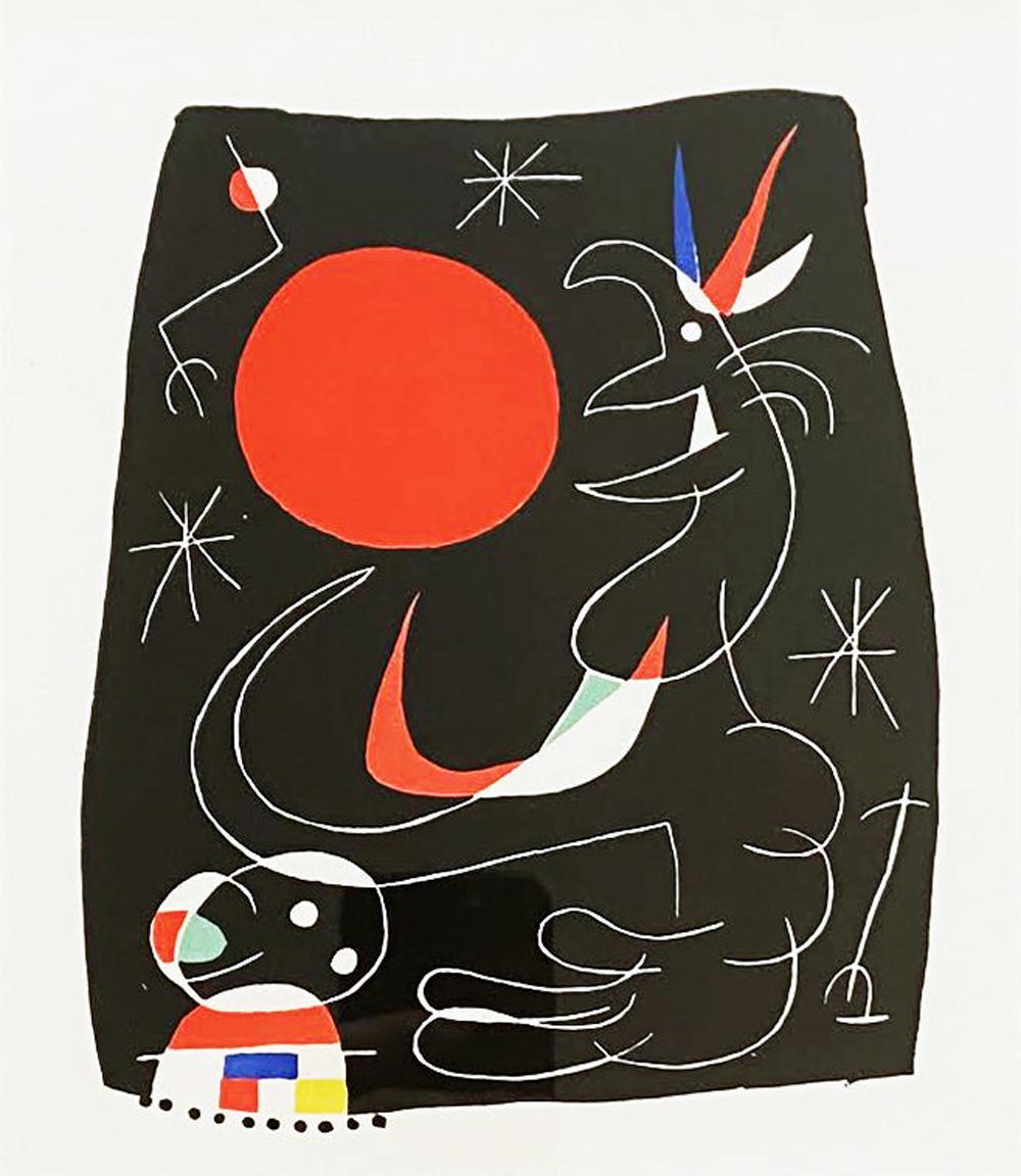 Joan Miró Abstract Print - Joan Miro (Plate 4)