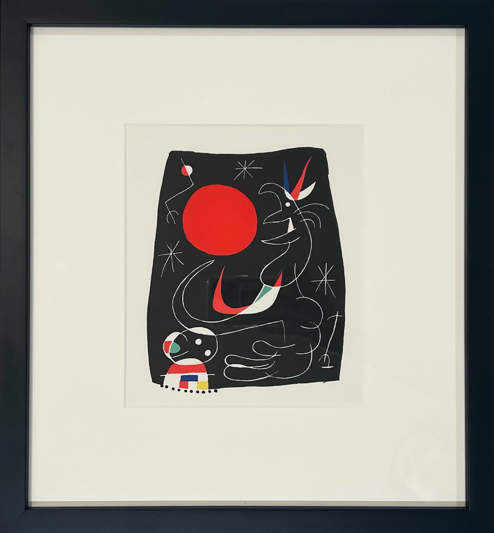 Joan Miró Abstract Print - Joan Miro (Plate 4)