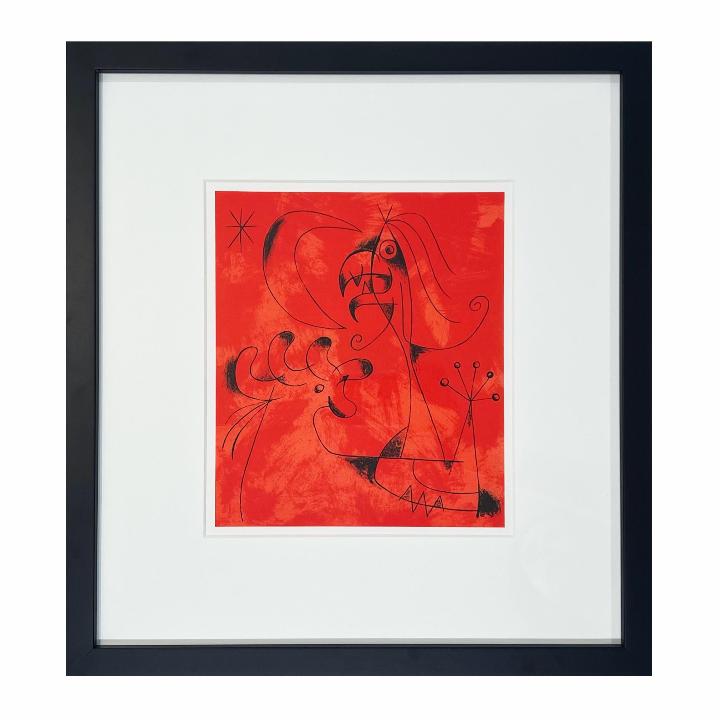 Joan Miro (Plate 6) - Abstract Print by Joan Miró