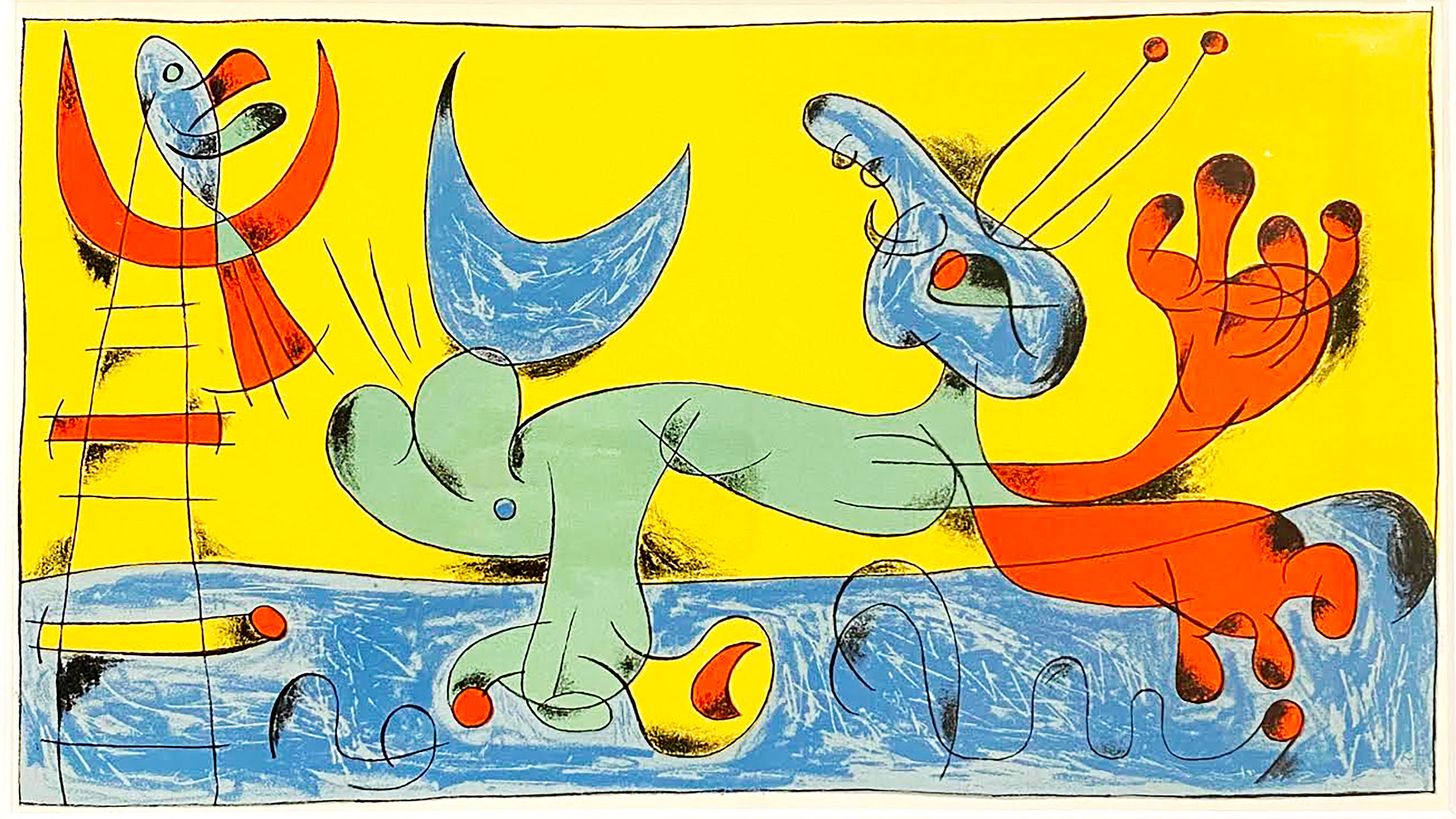  Joan Miro (Plate 7) - Print by Joan Miró