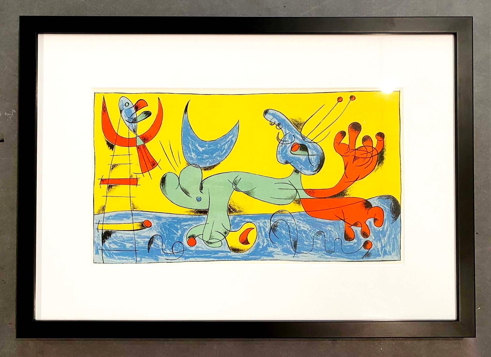 Joan Miró Figurative Print -  Joan Miro (Plate 7)