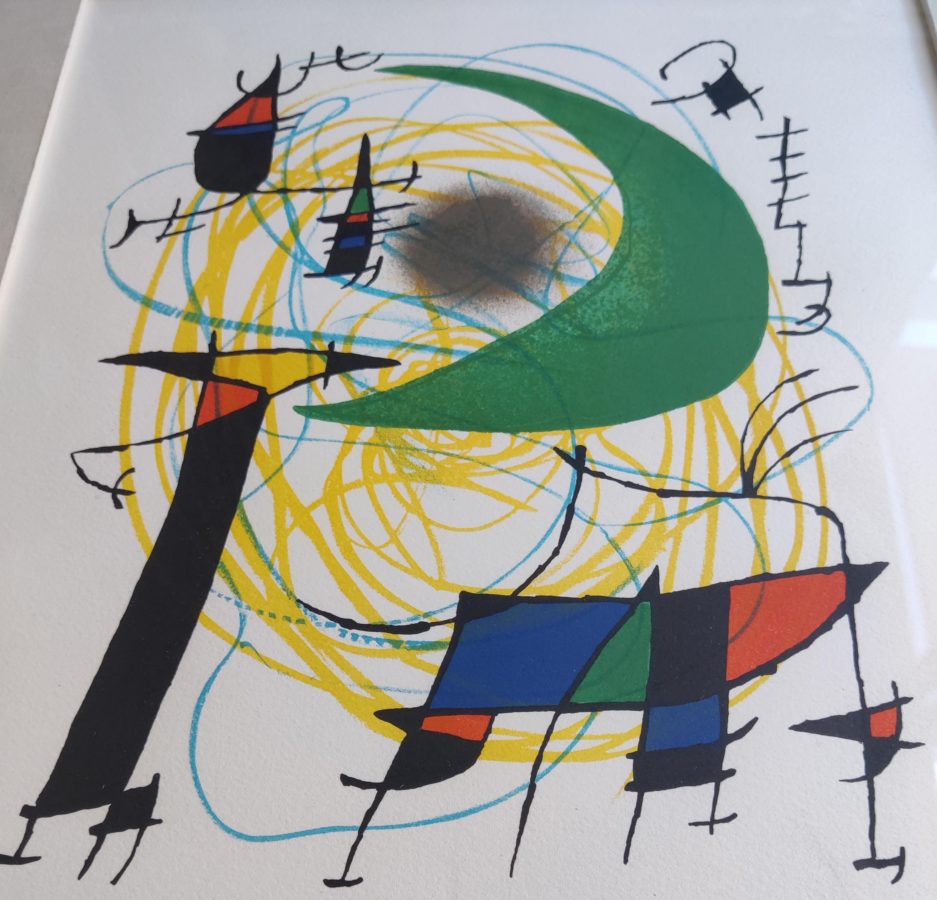 Joan Miró -- Plate 7 (from the Joan Miró Lithographs I portfolio) For Sale 1