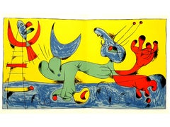 Joan Miro - Playing Dog - Lithograph in Colors