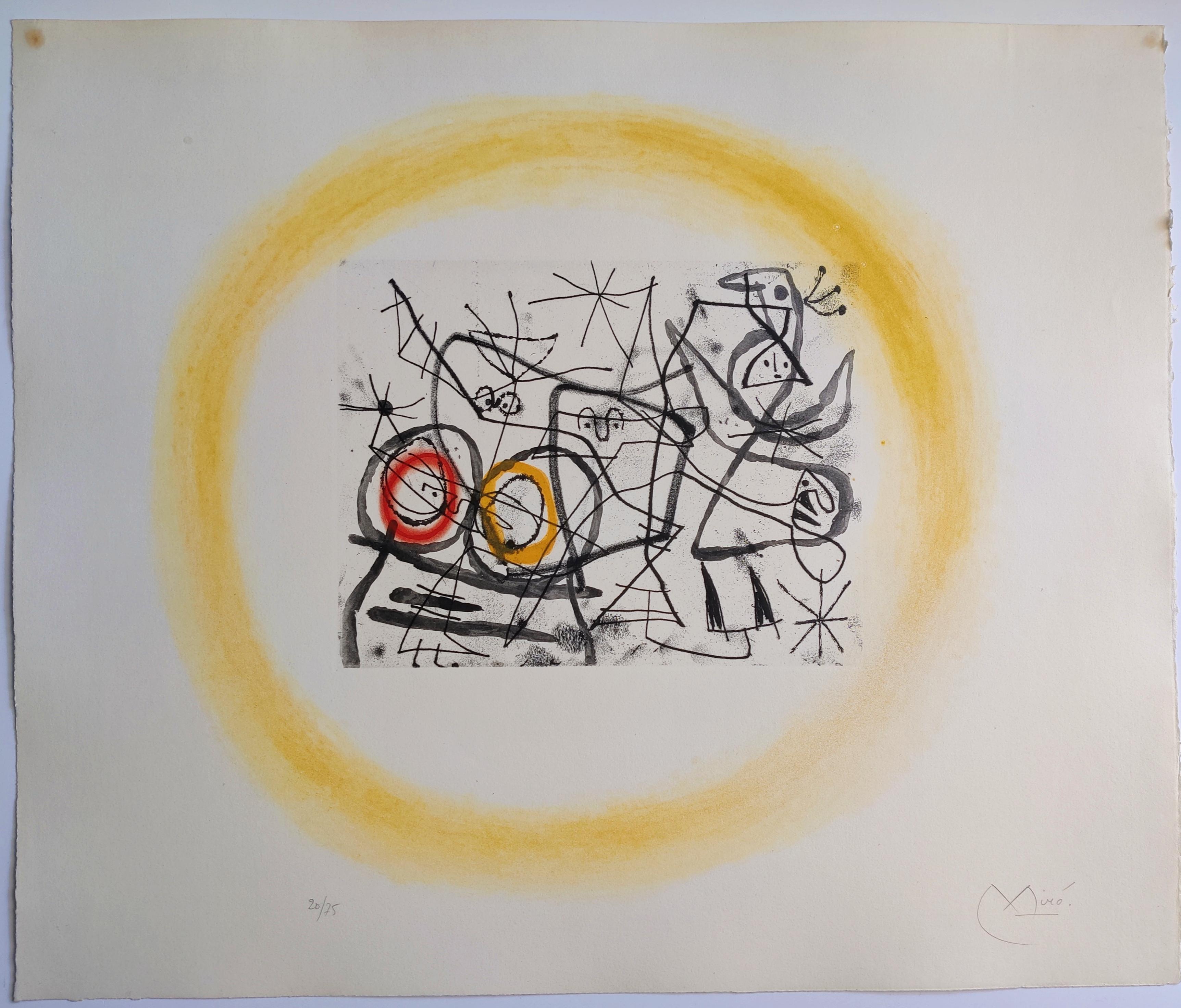 Joan Miró -- Préparatifs D'Oiseaux II (Preparativos de pájaros II)