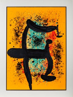 Joan Miro signed lithograph The Orange Picker LA CUEILLEUSE d'ORANGE 57/75