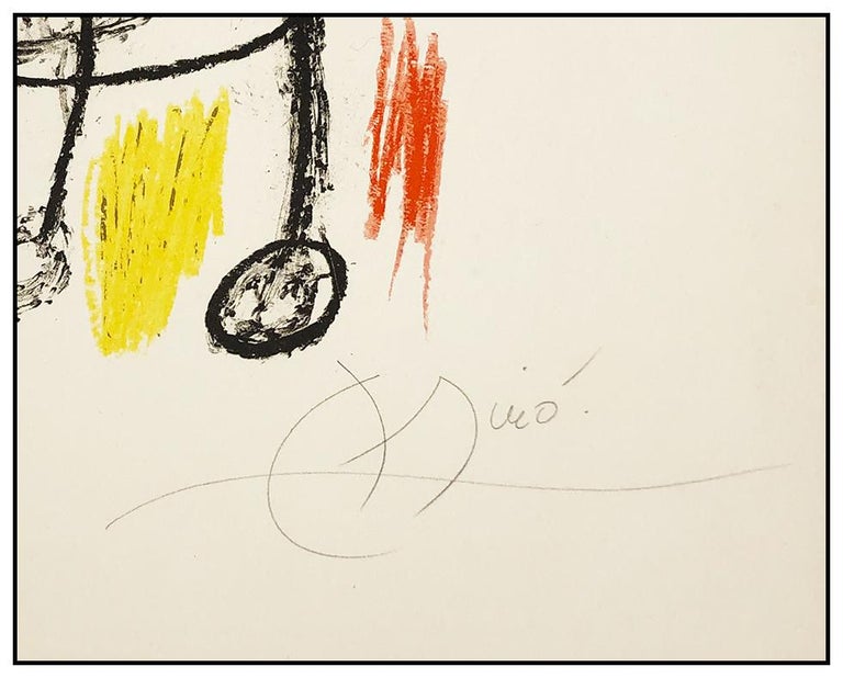Joan Miro Sobreteixims Escultures Color Lithograph Hand Signed Abstract Artwork - Abstract Expressionist Print by Joan Miró