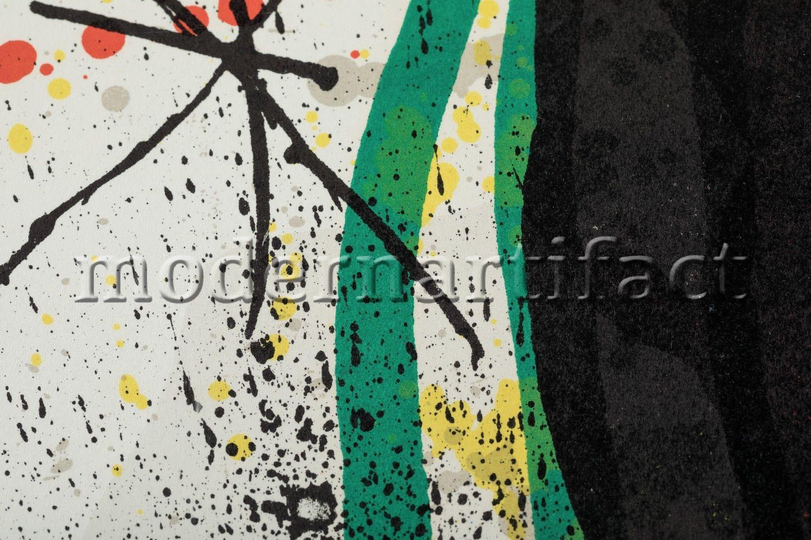 Artist: Joan Miro
Medium: Lithograph in Color
Title:  Sobreteixims Exhibition
Size: 33