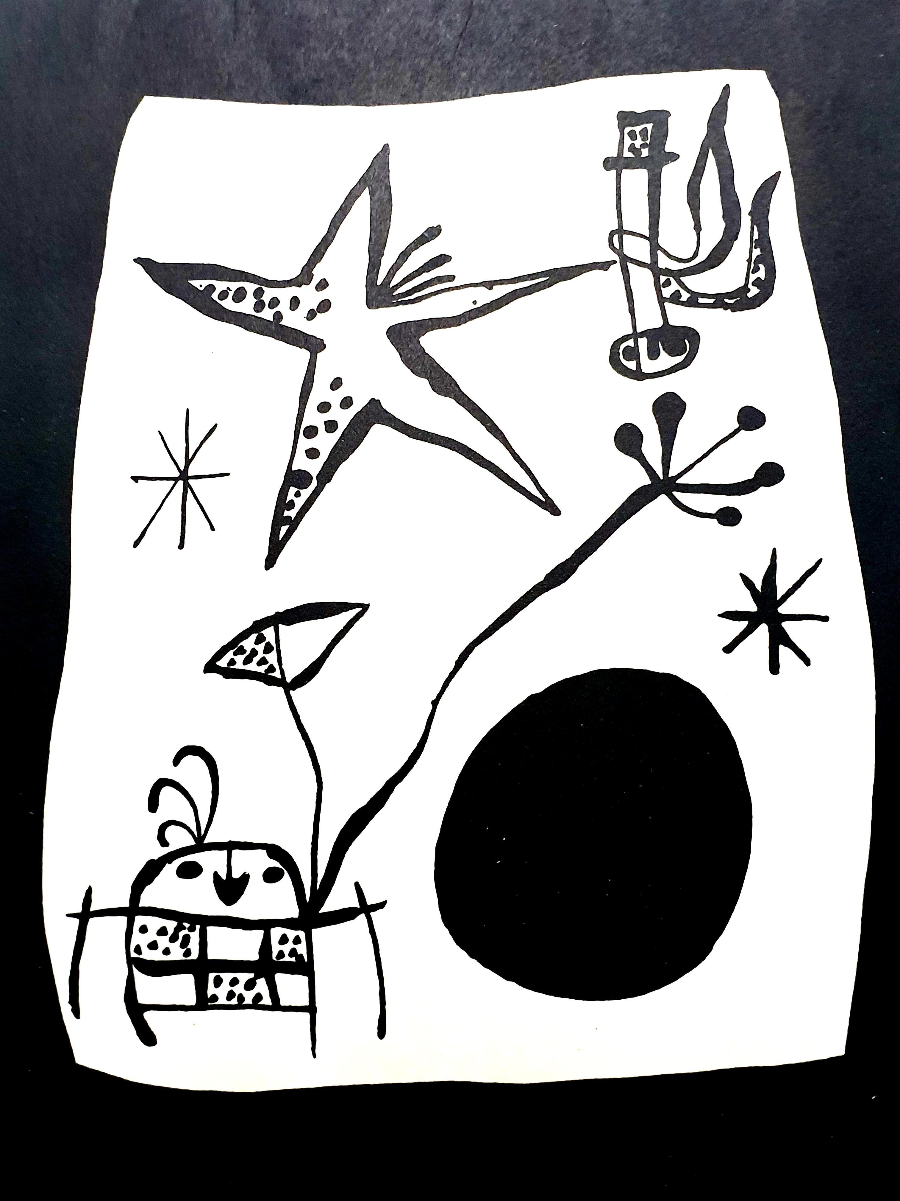 Back Cover, from Joan Miro by Jacques Prevert and Georges Ribemont-Dessaignes - Print by Joan Miró