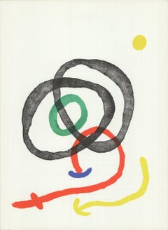 Joan Miro 'Swirl from DLM number 169' 1967- Lithograph