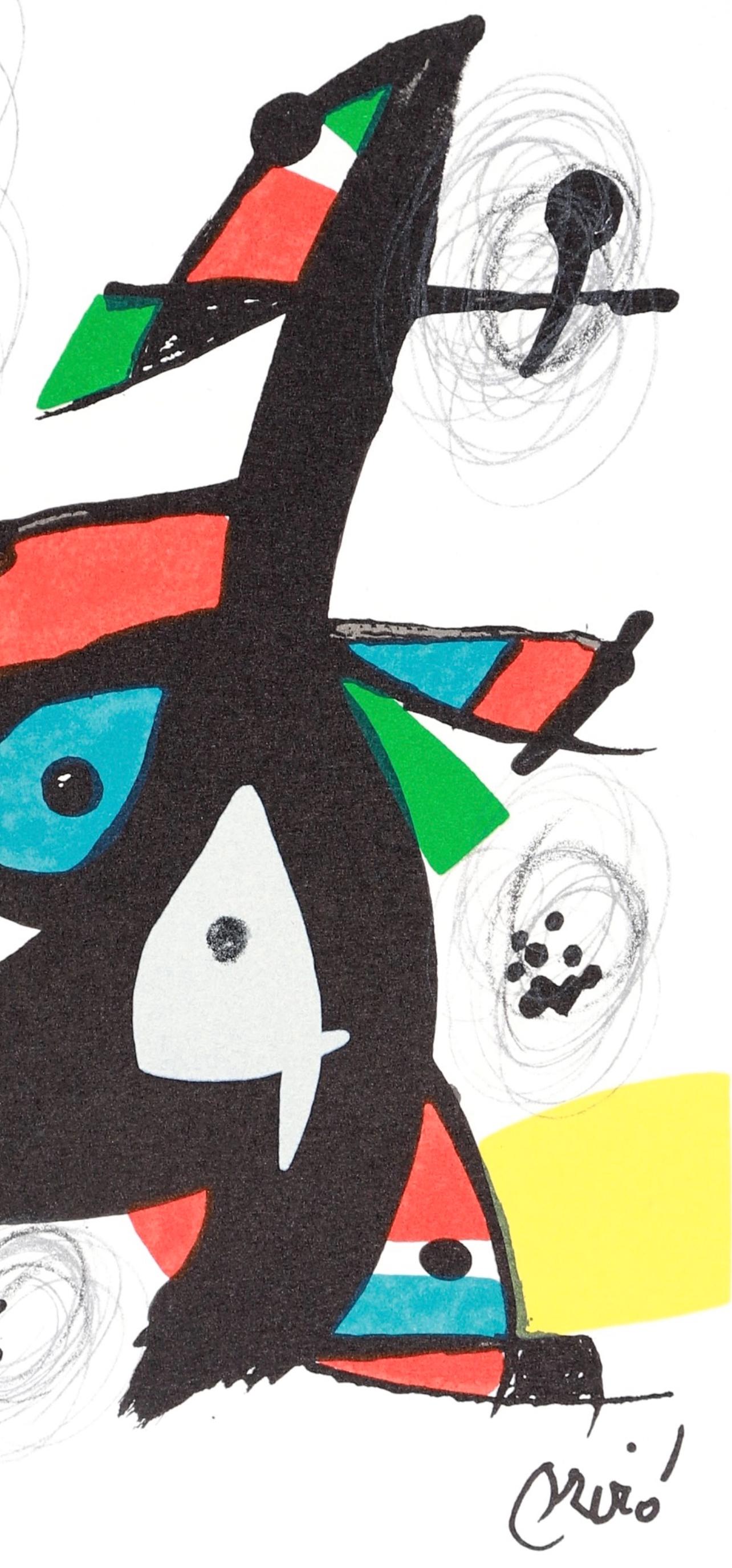 Joan Miro, The Acid Melody, from La Melodie acide, 1980 - Black Figurative Print by Joan Miró