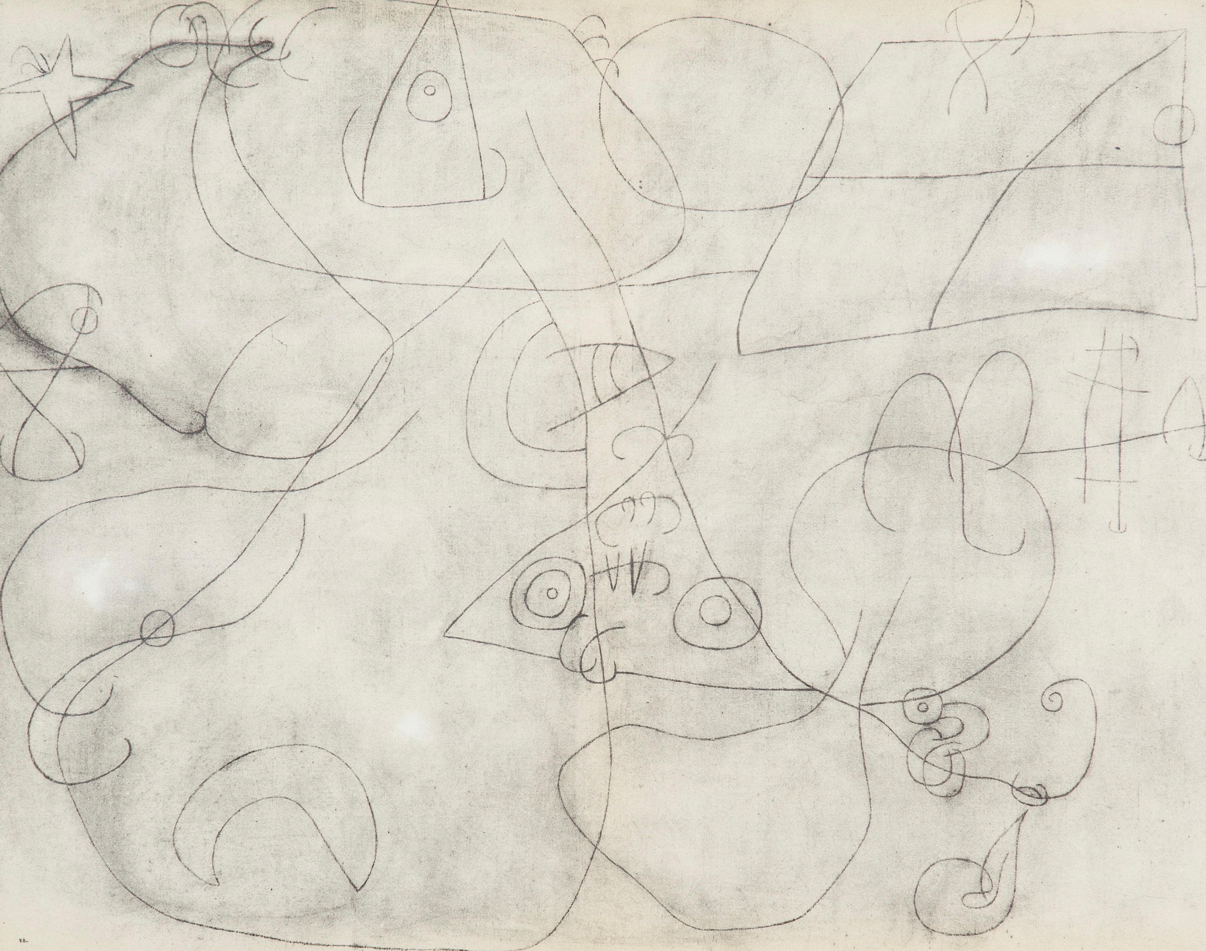 Joan Miró Abstract Print - Joan Miro, The Awakening, from Miro 1959–1960, 1961 (after)