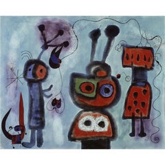 Joan Miró 'El pájaro de mirada tranquila, sus alas en llamas' 2010 Litografía