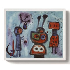 Joan Miro 'The Bird with a Calm Look, Its Wings in Flames' 2010 Lithograph