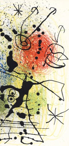 Joan Miro, The Huntress, from Derriere le Miroir, 1965