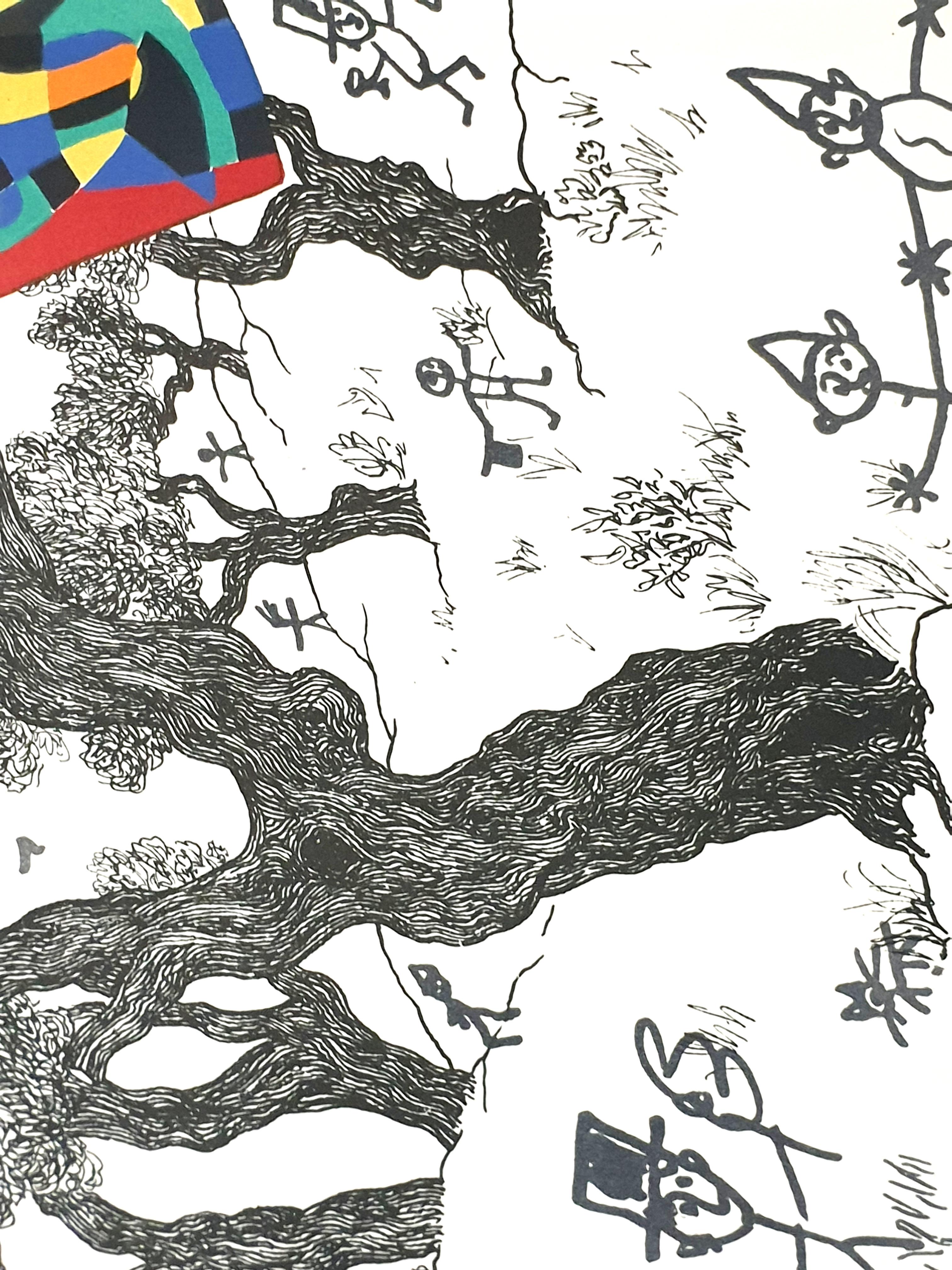 Joan Miro - La festa - Litografia originale in vendita 3