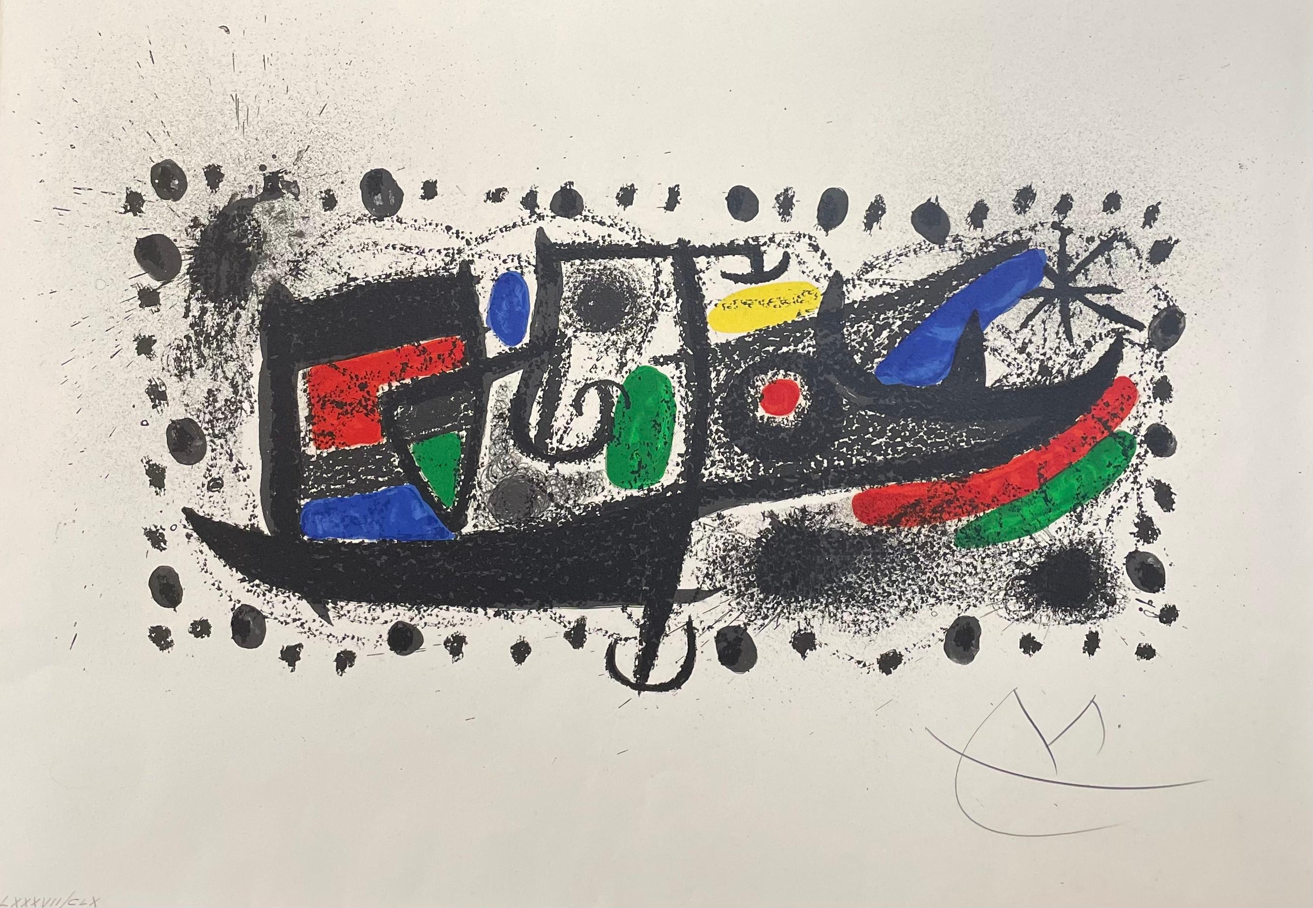 Joan Miró Abstract Print - Joan Miro, "und Katalonien, " original lithograph, hand signed 