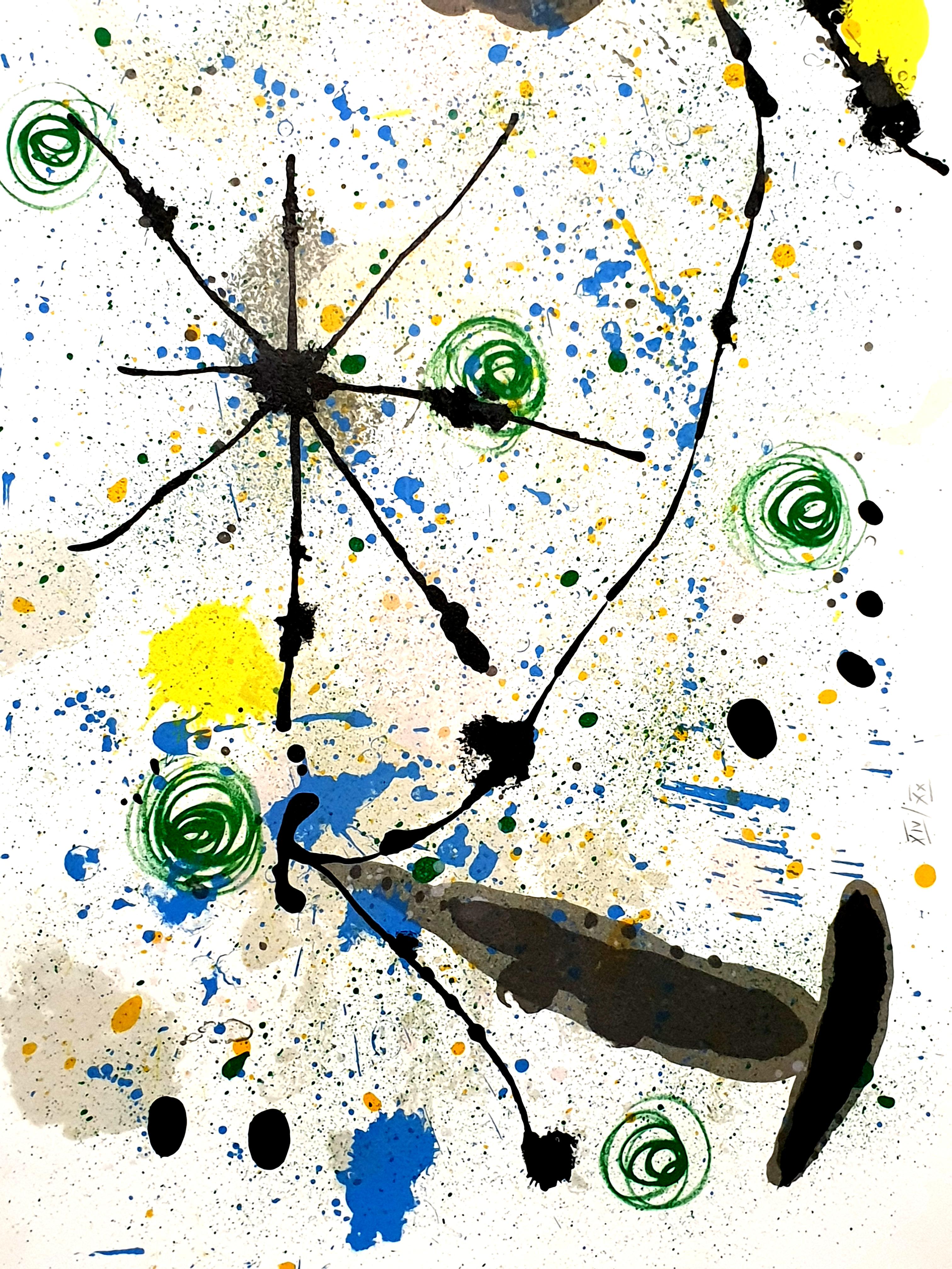 Joan Miro - Plate 8, from Lézard aux plumes d'or - Print by Joan Miró