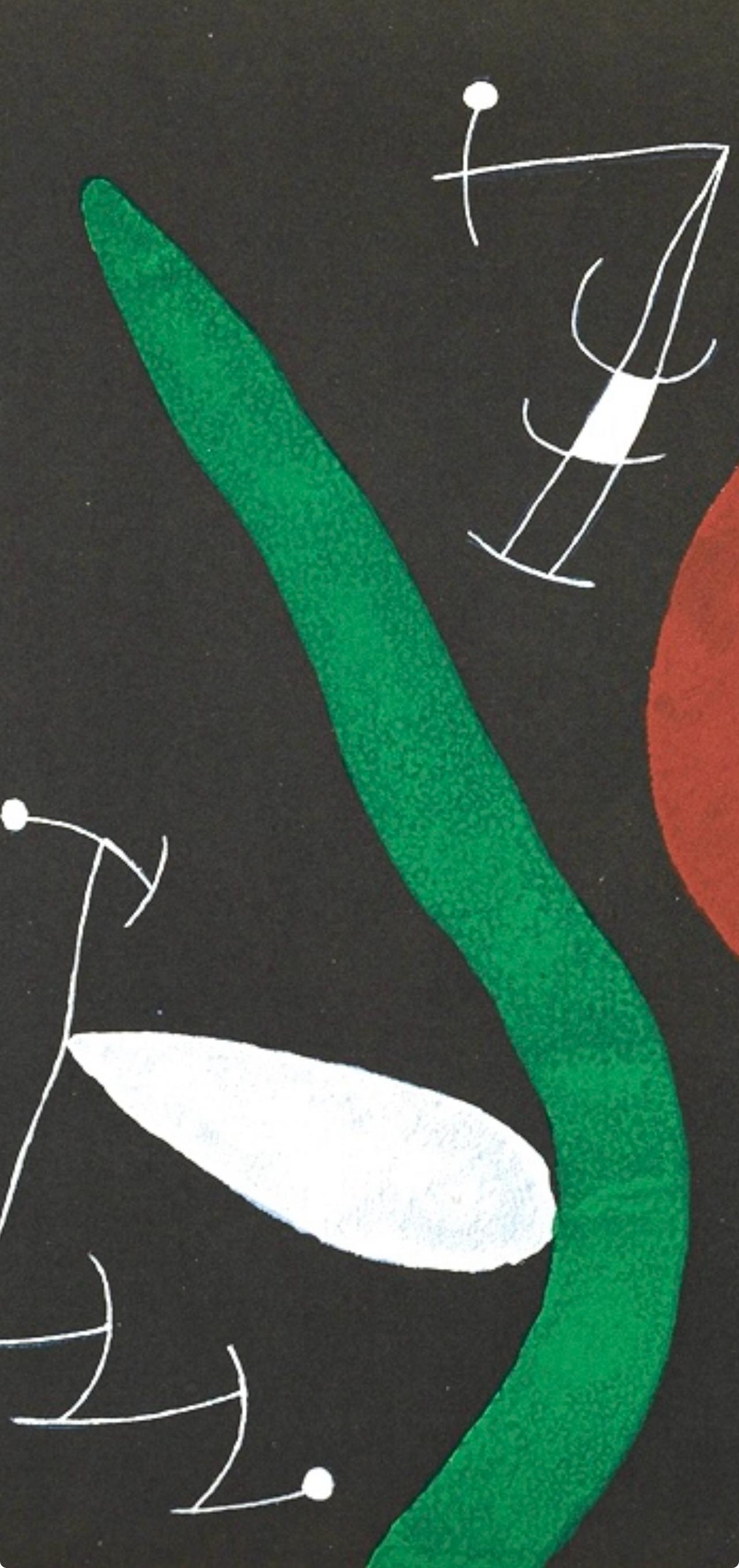 Joan Miro, Untitled, from Derriere le miroir, 1967 (after) - Black Landscape Print by Joan Miró