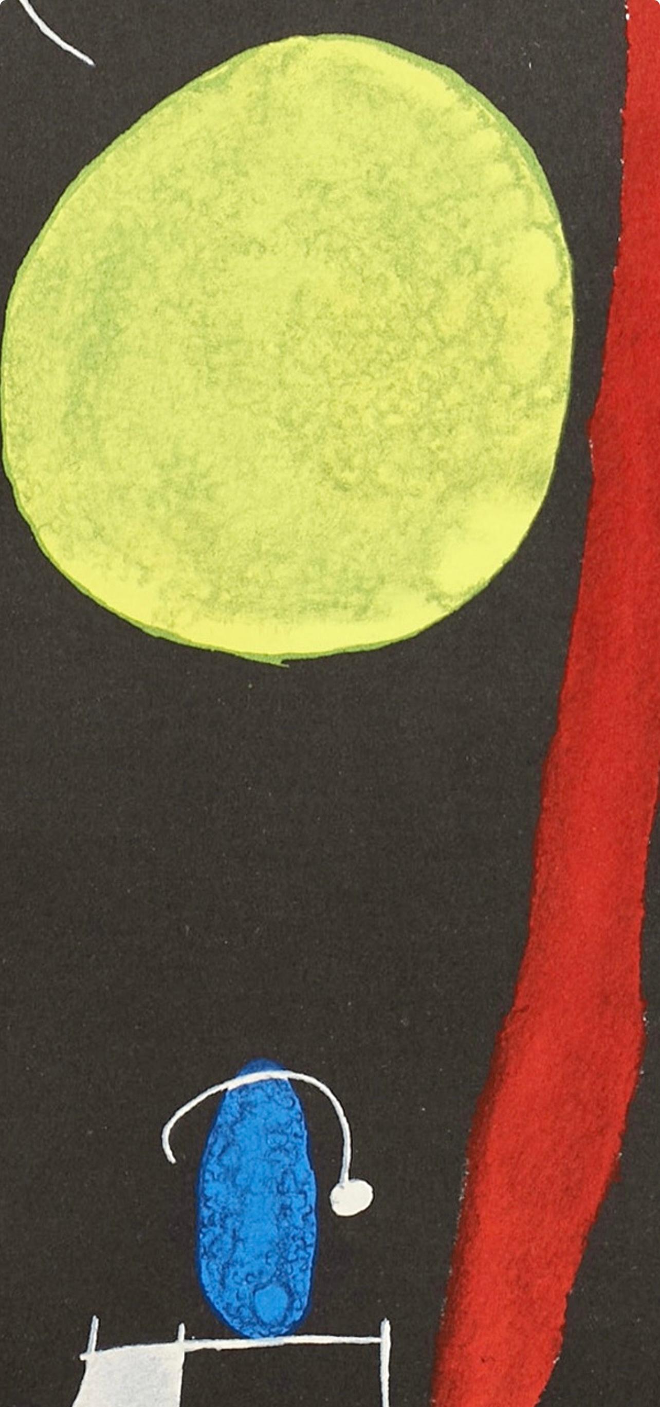 Joan Miro, Untitled, from Derriere le miroir, 1967 (after) - Black Landscape Print by Joan Miró