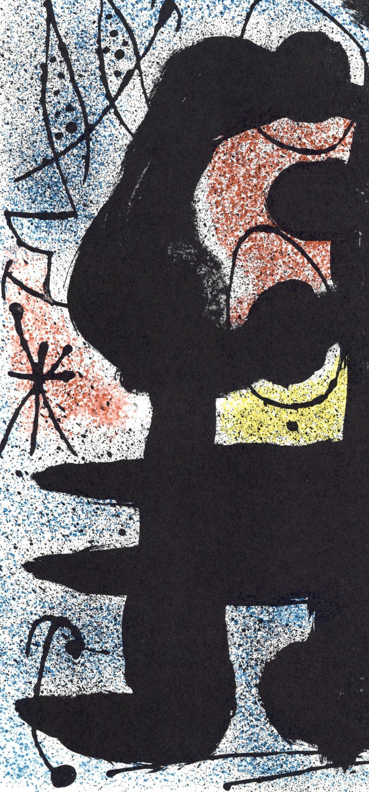 Joan Miro, Untitled, from Derriere le miroir, 1967 - Gray Abstract Print by Joan Miró