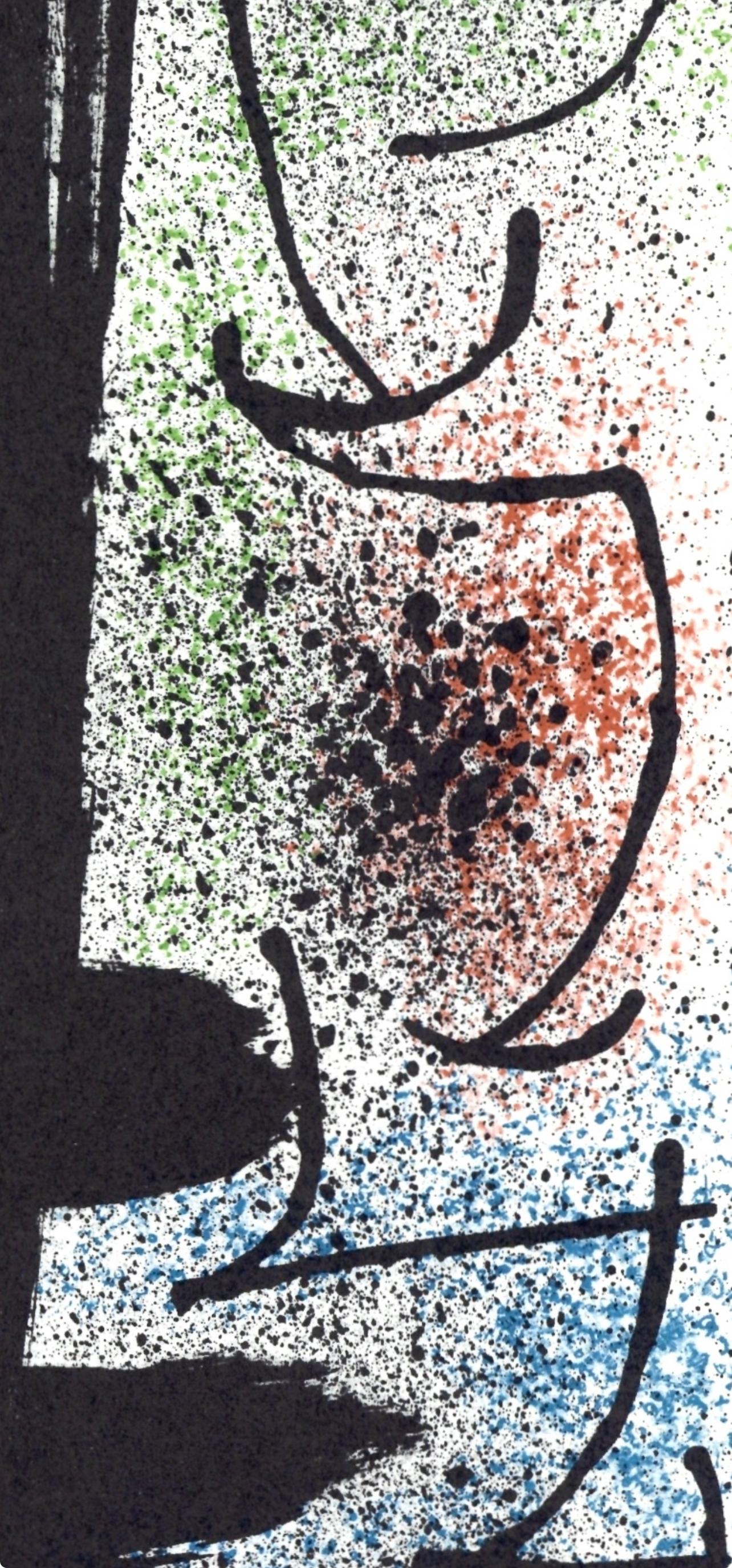 Joan Miro, Untitled, from Derriere le miroir, 1967 - Black Abstract Print by Joan Miró