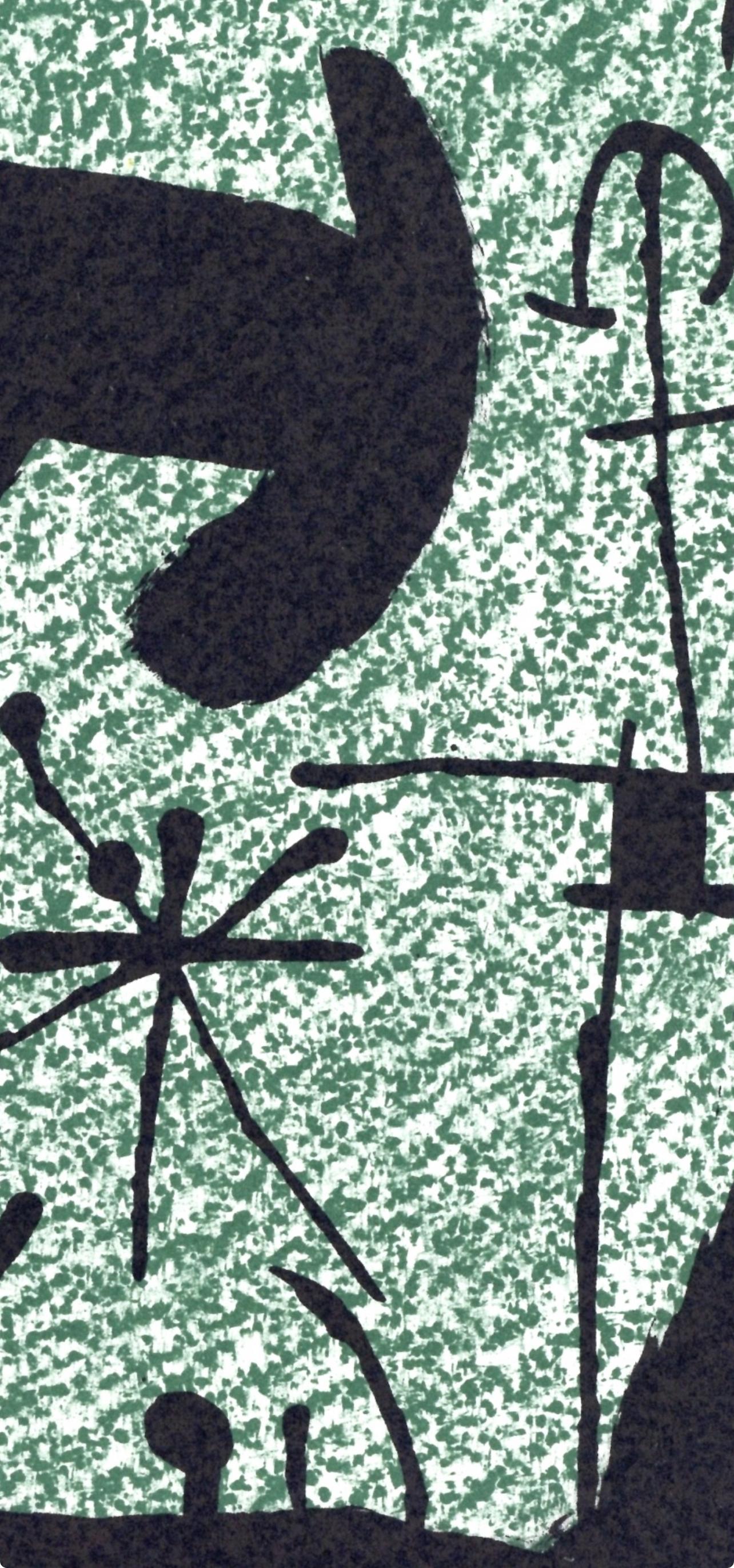 Joan Miro, Untitled, from Derriere le miroir, 1967 - Black Abstract Print by Joan Miró