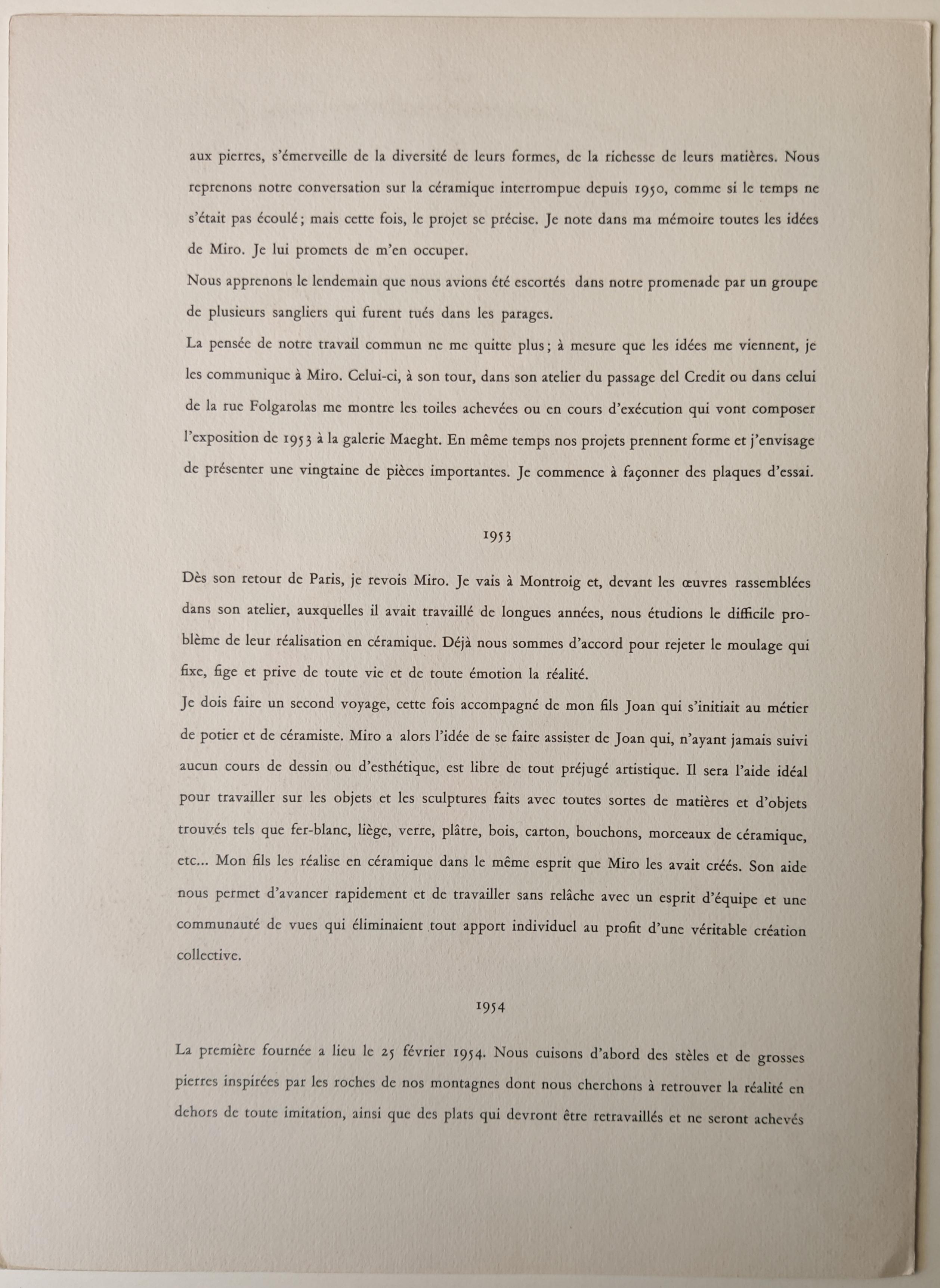 Joan Miró -- Untitled from Derriere le Miroir For Sale 1