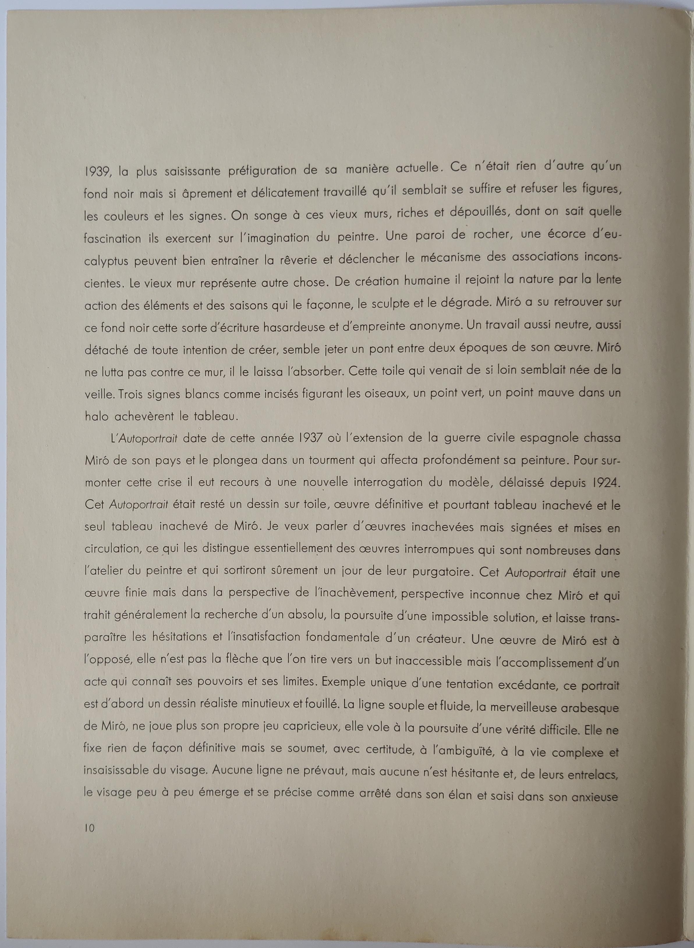 Joan Miró -- Untitled from Derriere le Miroir For Sale 1